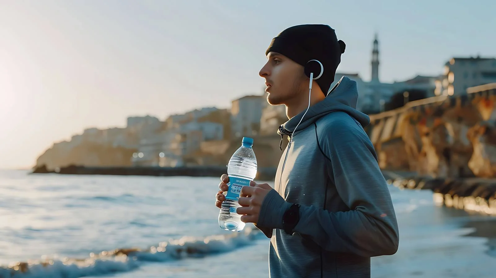 Focused Athlete Listening to Music — free download from Dotvec