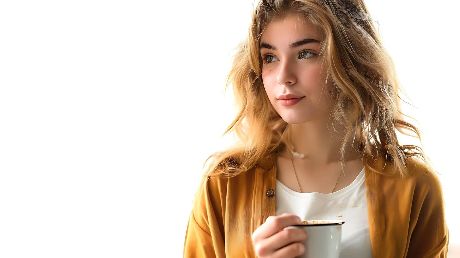 Young Woman Coffee Shop Portrait — free download from Dotvec