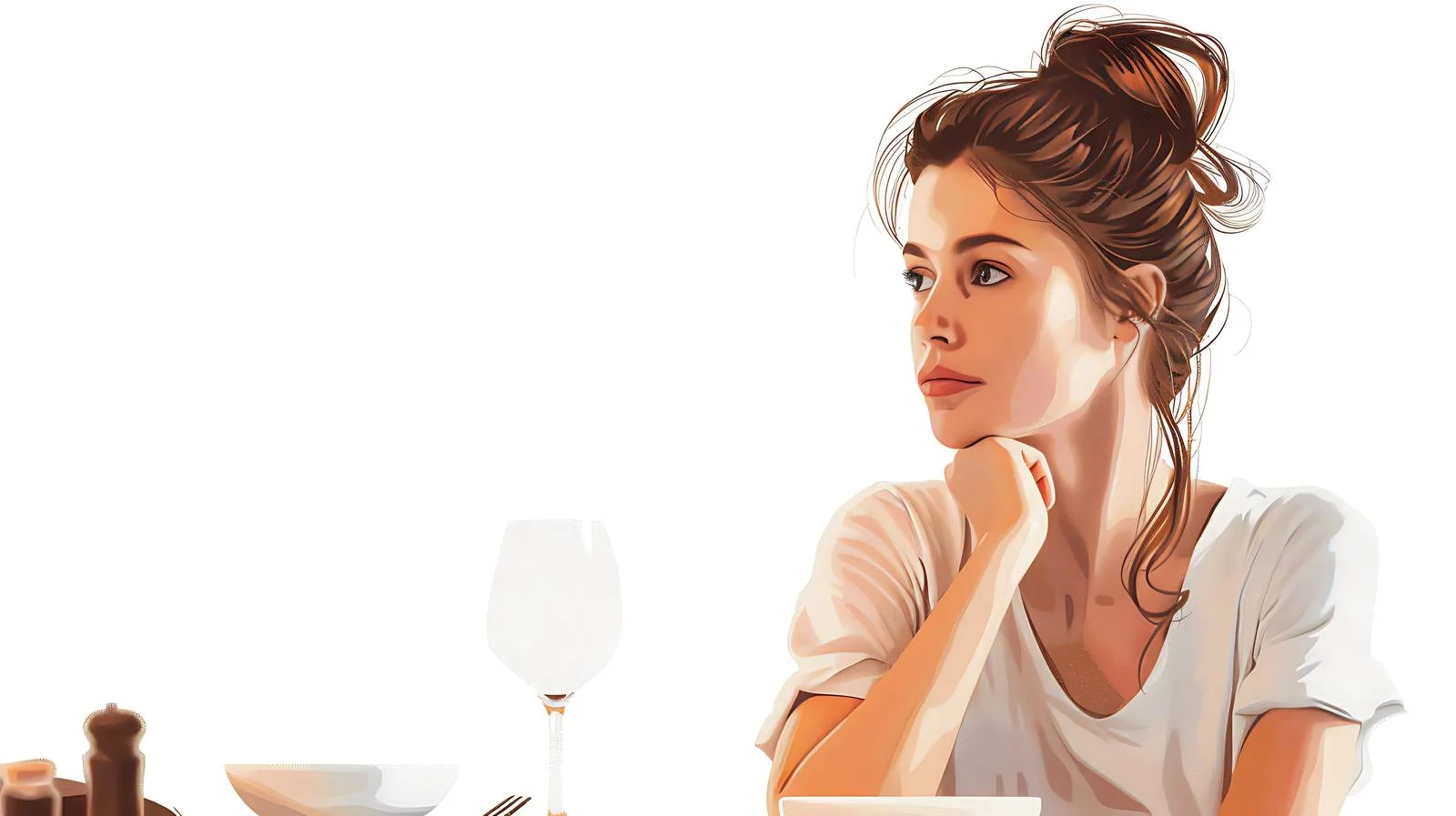 Elegant Woman in Restaurant — free download from Dotvec