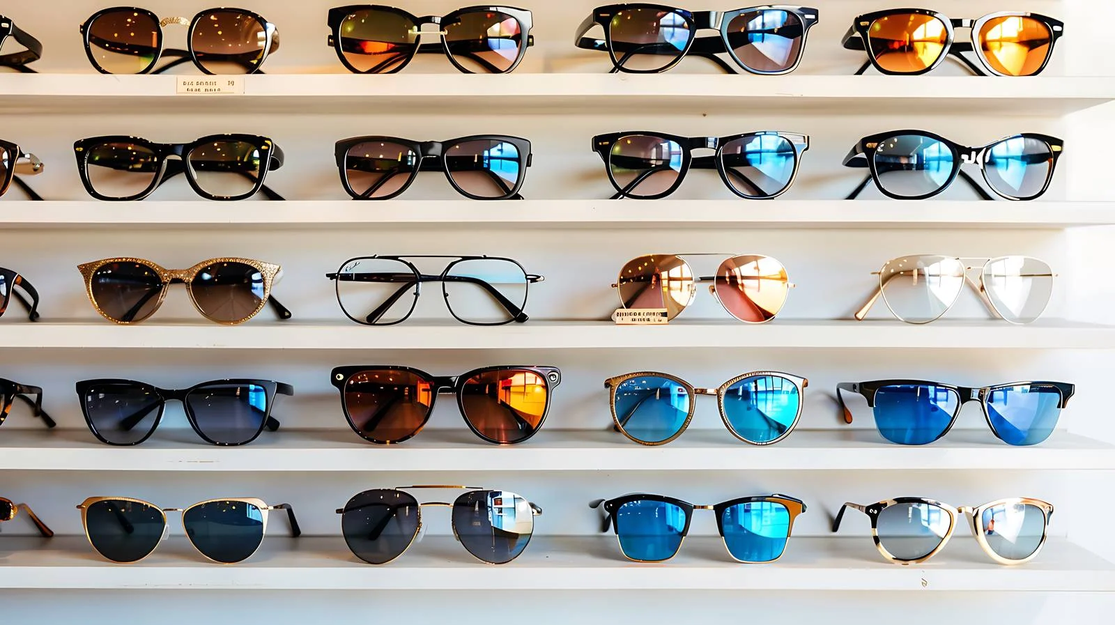 Stylish Sunglasses Arrayed Neatly — free download from Dotvec