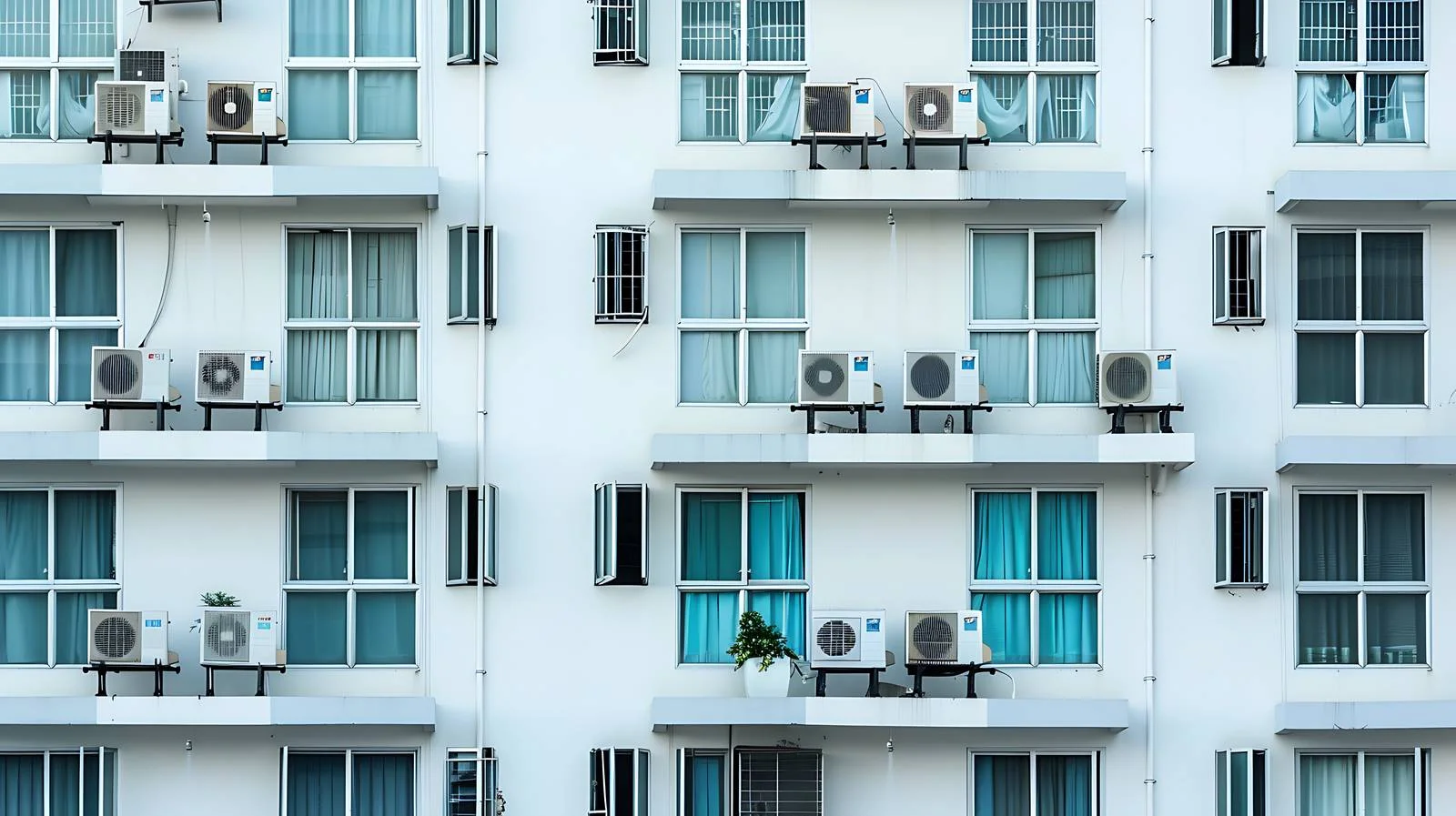 Multiple air conditioners in installation view — free download from Dotvec