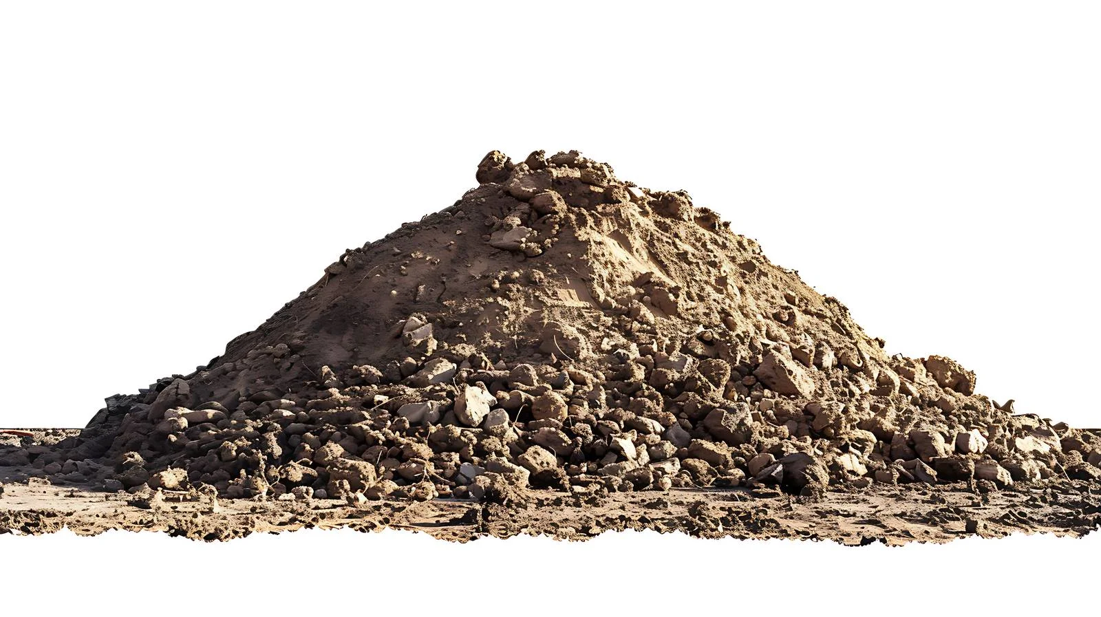 Large Soil Heap Next to Road – free heap image from Dotvec