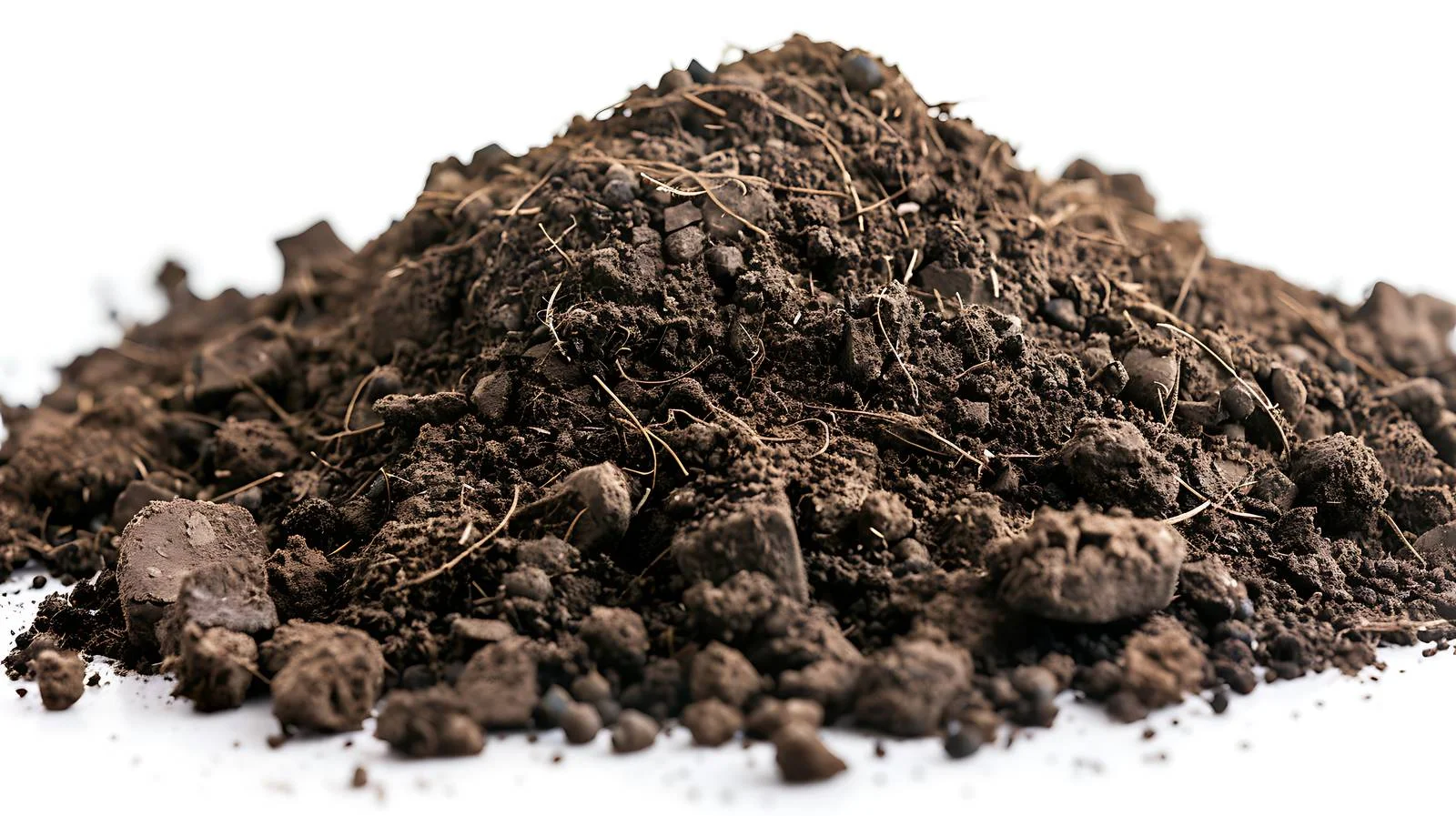 Large soil heap next to road — free download from Dotvec