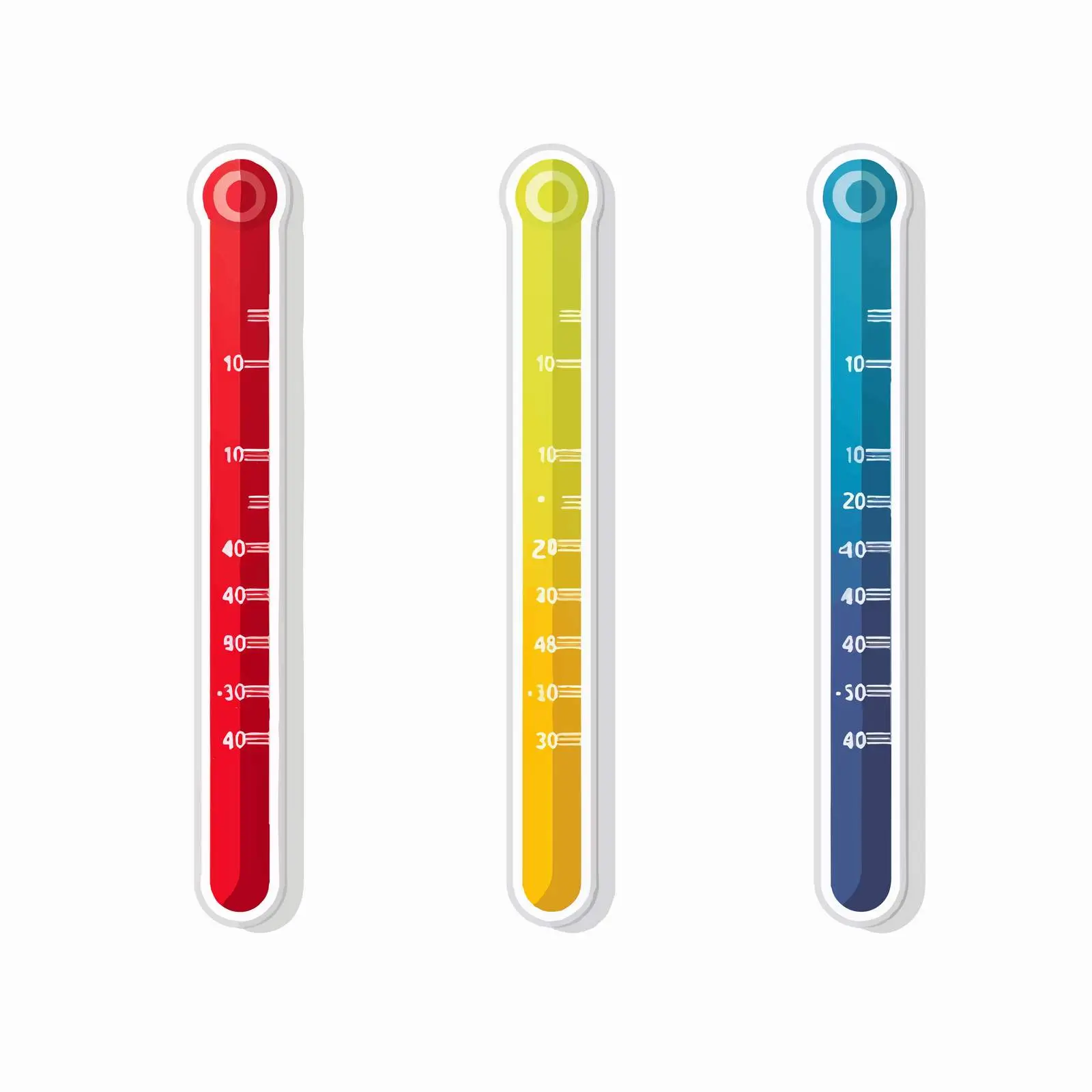 Isolated Vector Thermometer Illustration on White Background – free thermometer image from Dotvec