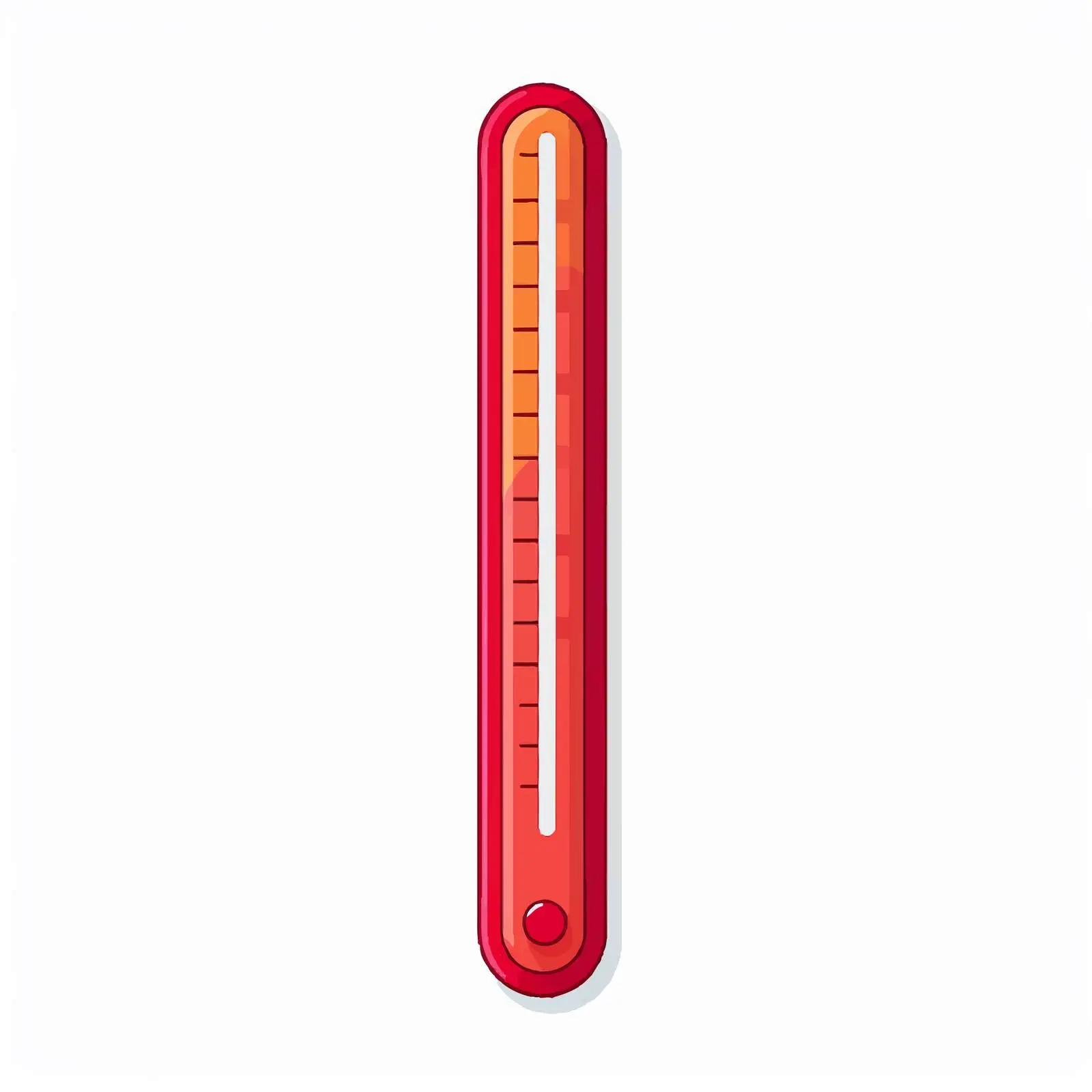 Thermometer Line Vector Illustration on White Background – free thermometer image from Dotvec