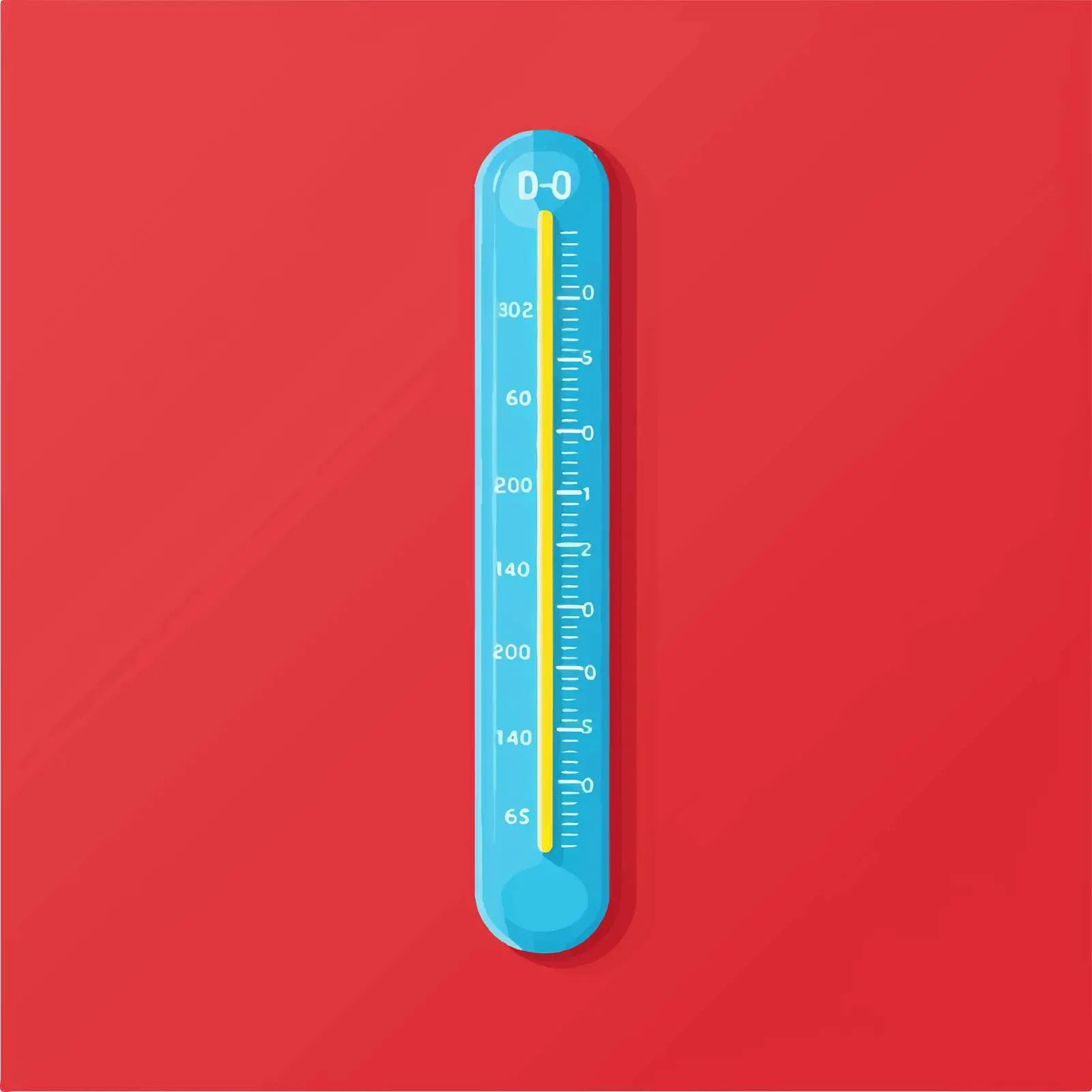 Thermometer Vector Illustration on White Background – free thermometer image from Dotvec