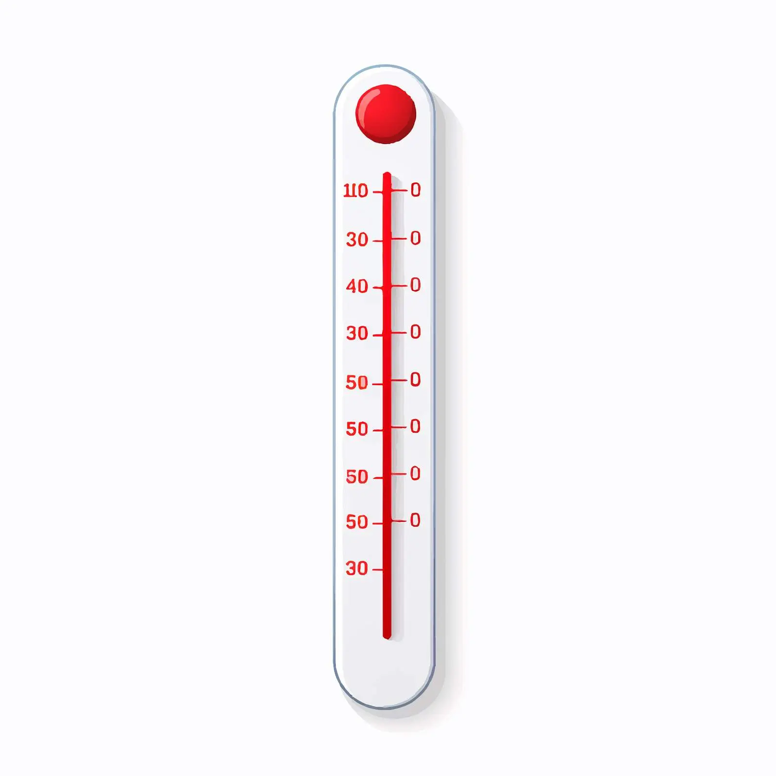 Isolated Vector Illustration of a Thermometer – free thermometer image from Dotvec