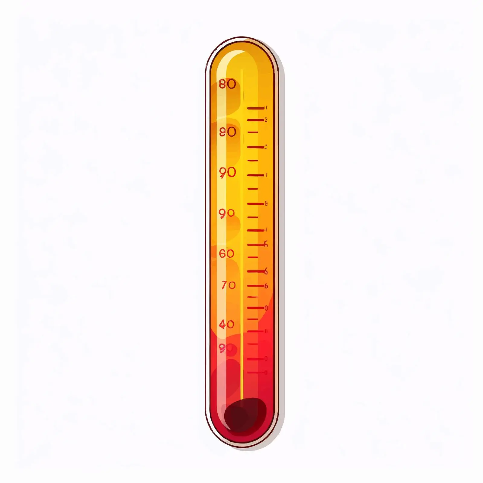 Thermometer Vector Illustration on White Background – free thermometer image from Dotvec
