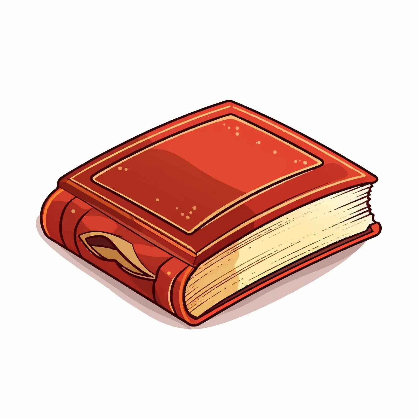 Thick Book Vector Illustration on White Background — free download from Dotvec