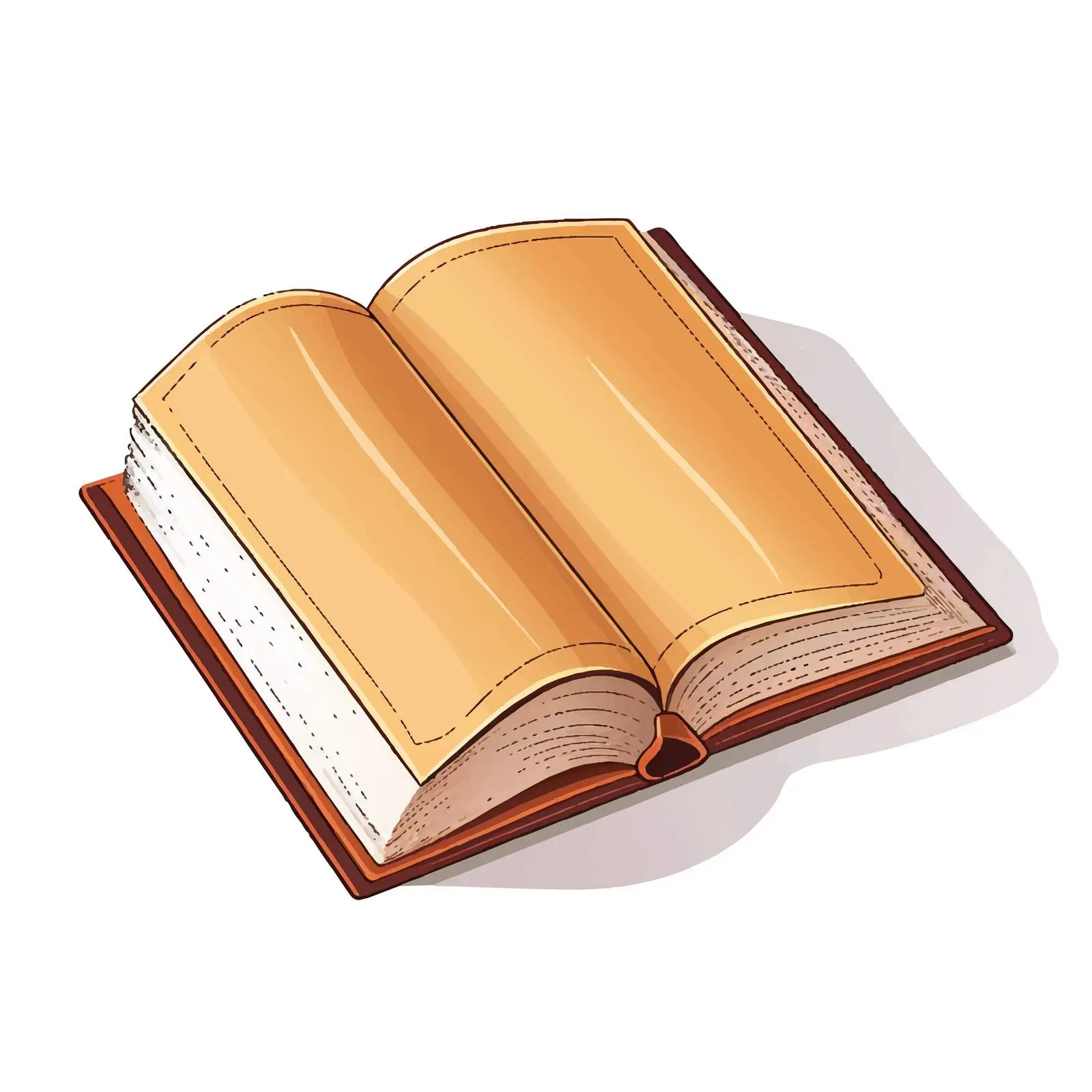 Thick Book Vector Illustration on White Background — free download from Dotvec
