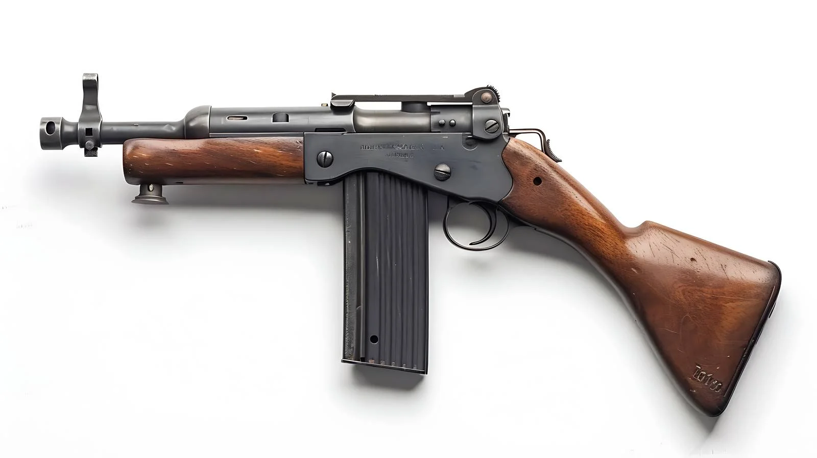 Vintage Thompson Submachine Gun from World War II Era — free download from Dotvec