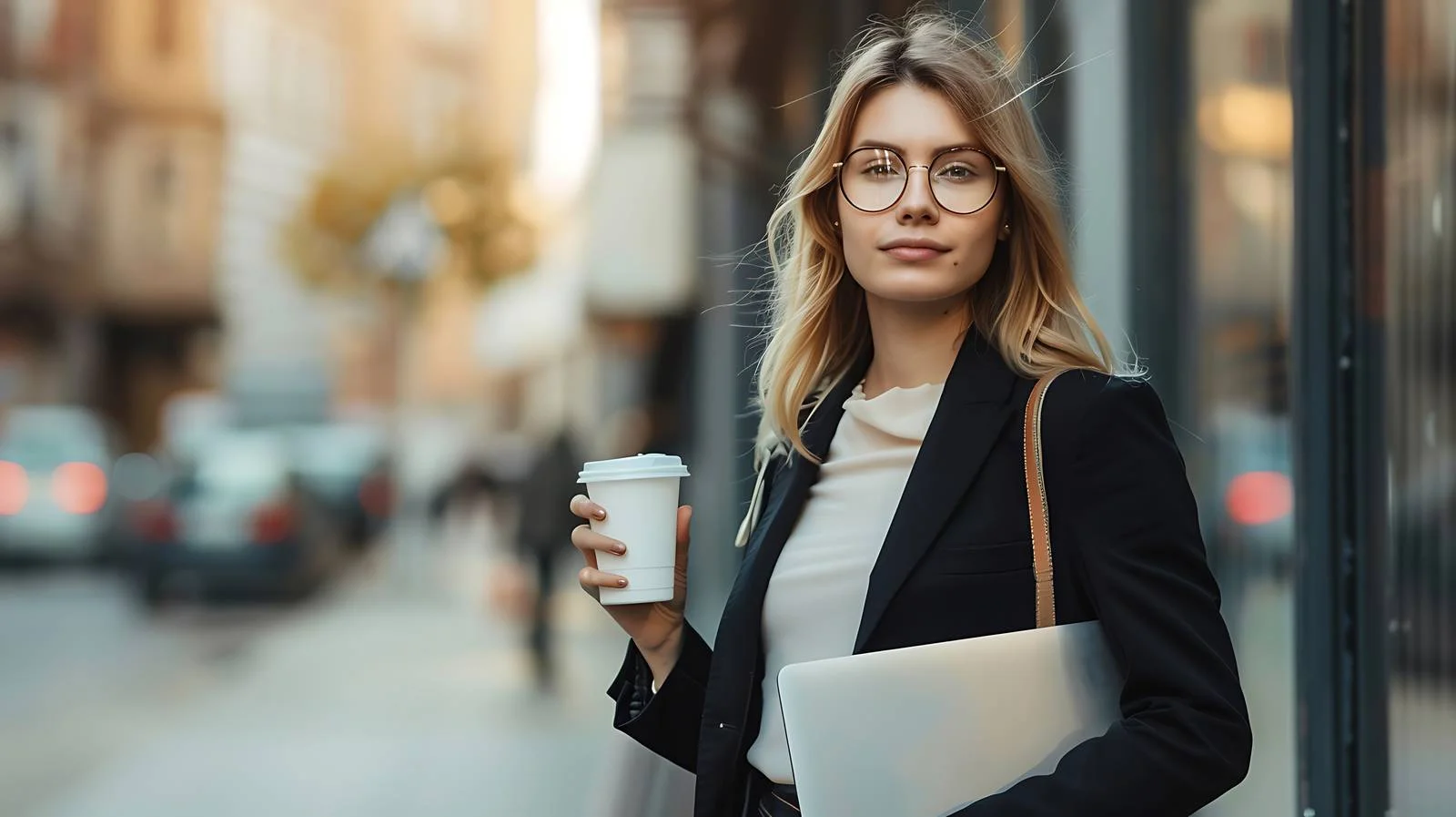 Professional Businesswoman with Laptop — free download from Dotvec