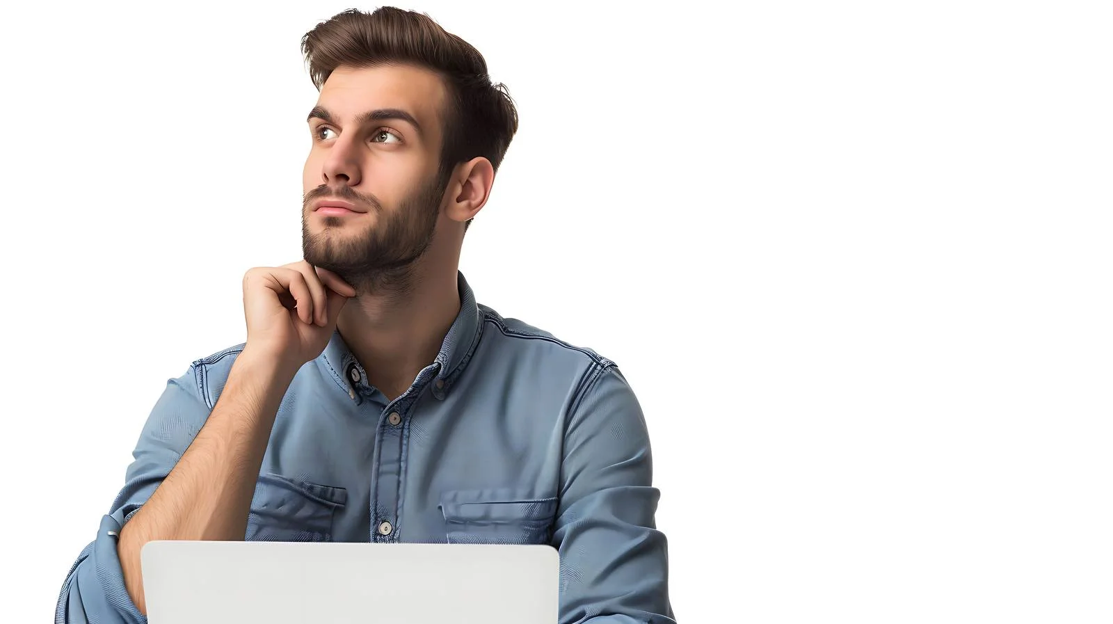 Focused Supervisor in Industry with Laptop — free download from Dotvec