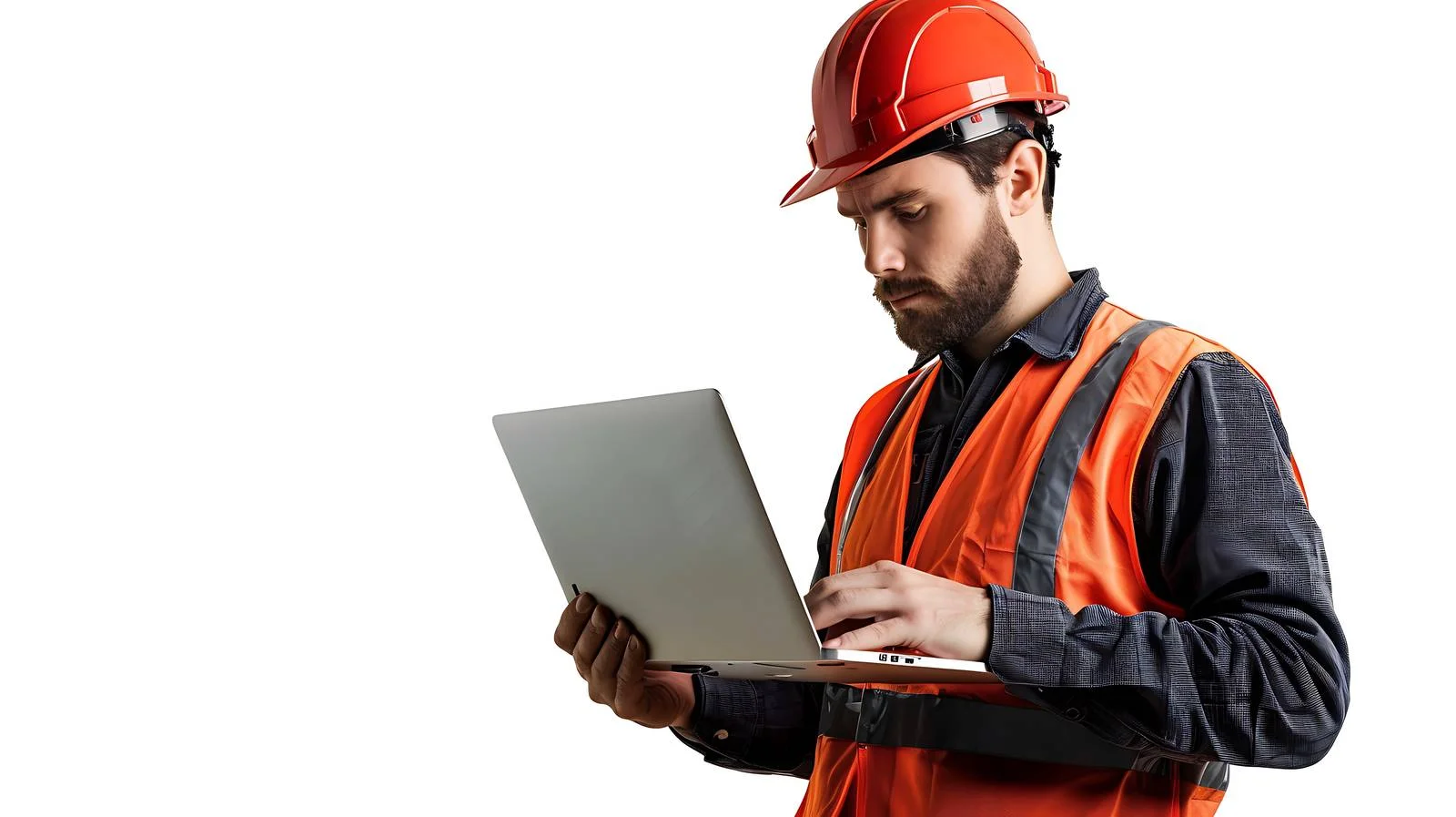 Supervisor in Industry Using Laptop — free download from Dotvec