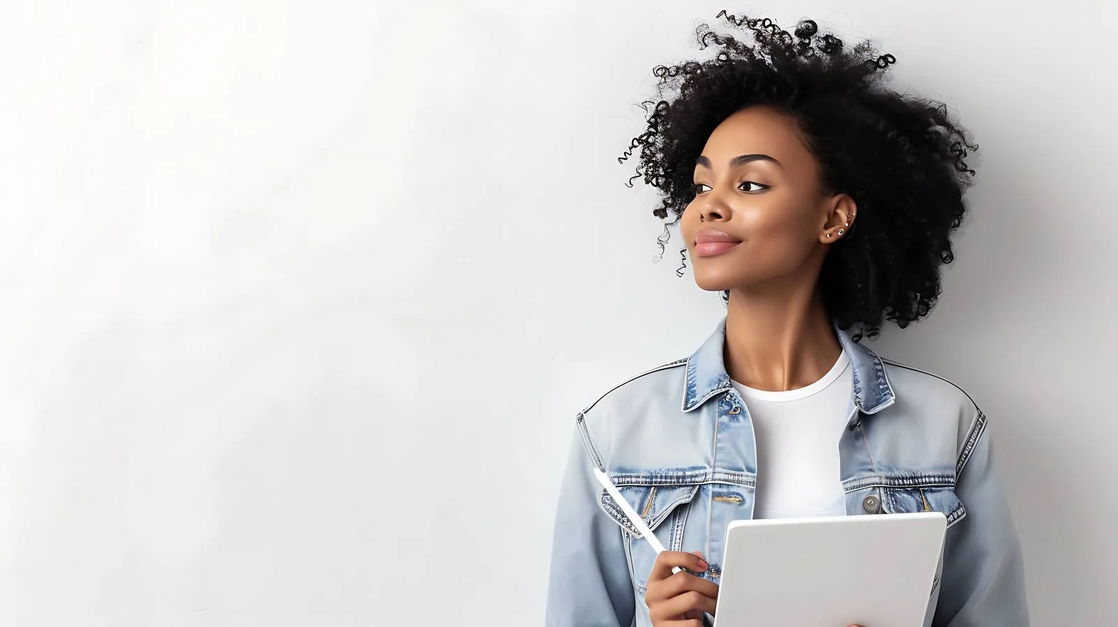 Digital Pen Technology for Thoughtful Woman — free download from Dotvec