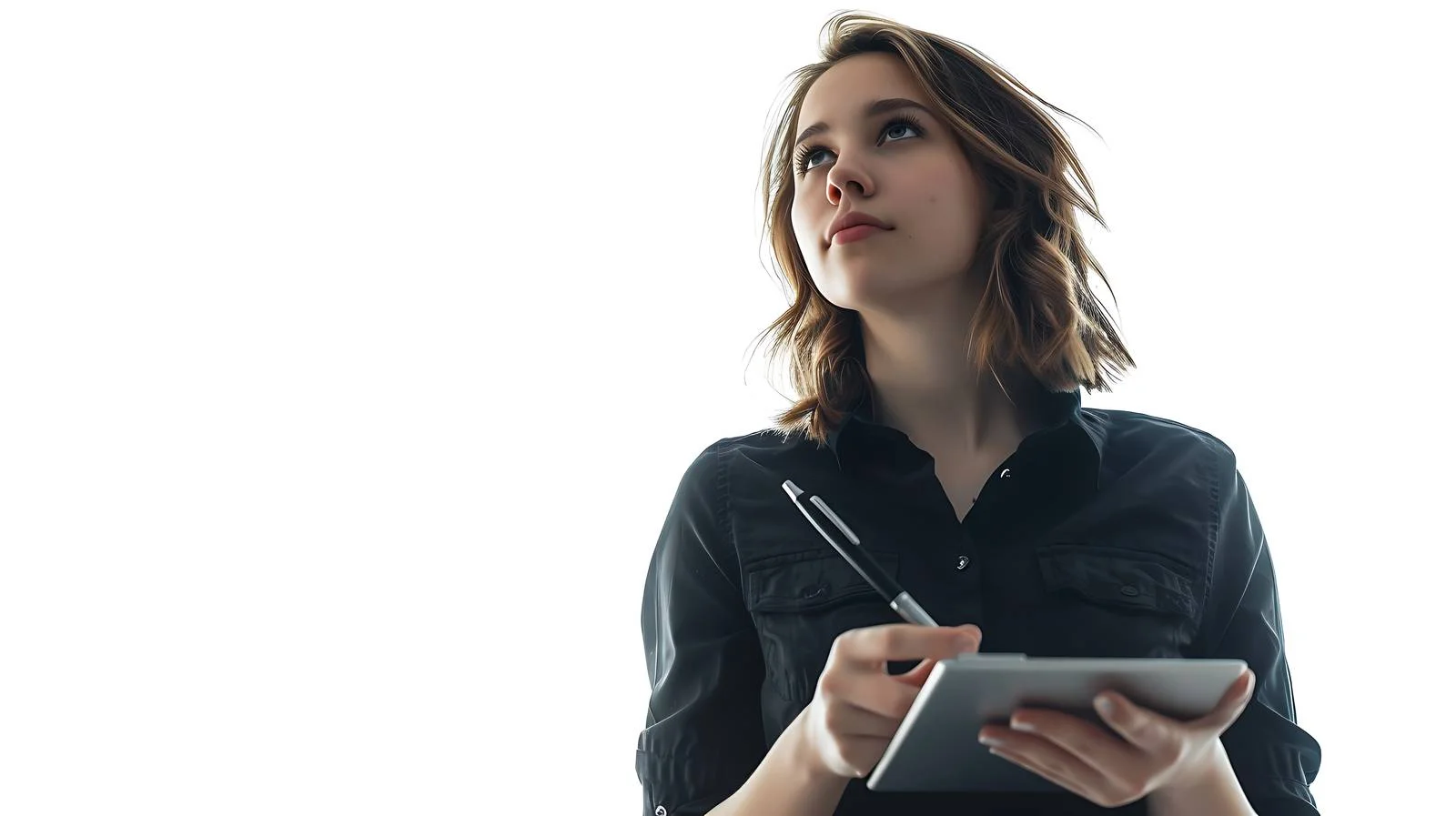 Modern Digital Note-Taking with Woman — free download from Dotvec