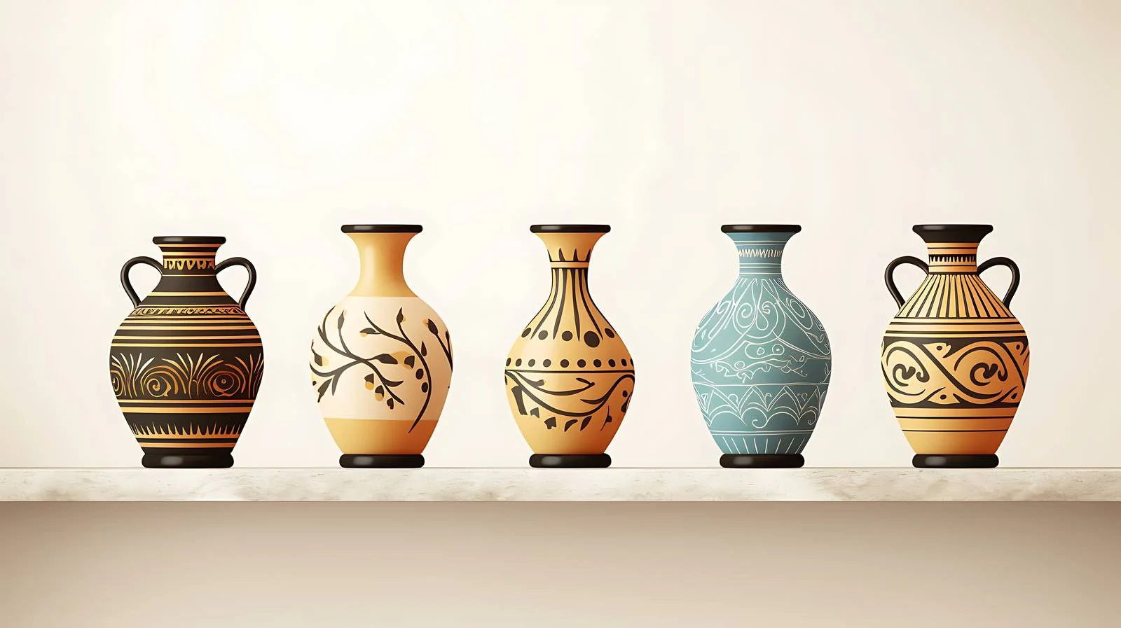Ancient Greek Wine Vases Collection — free download from Dotvec