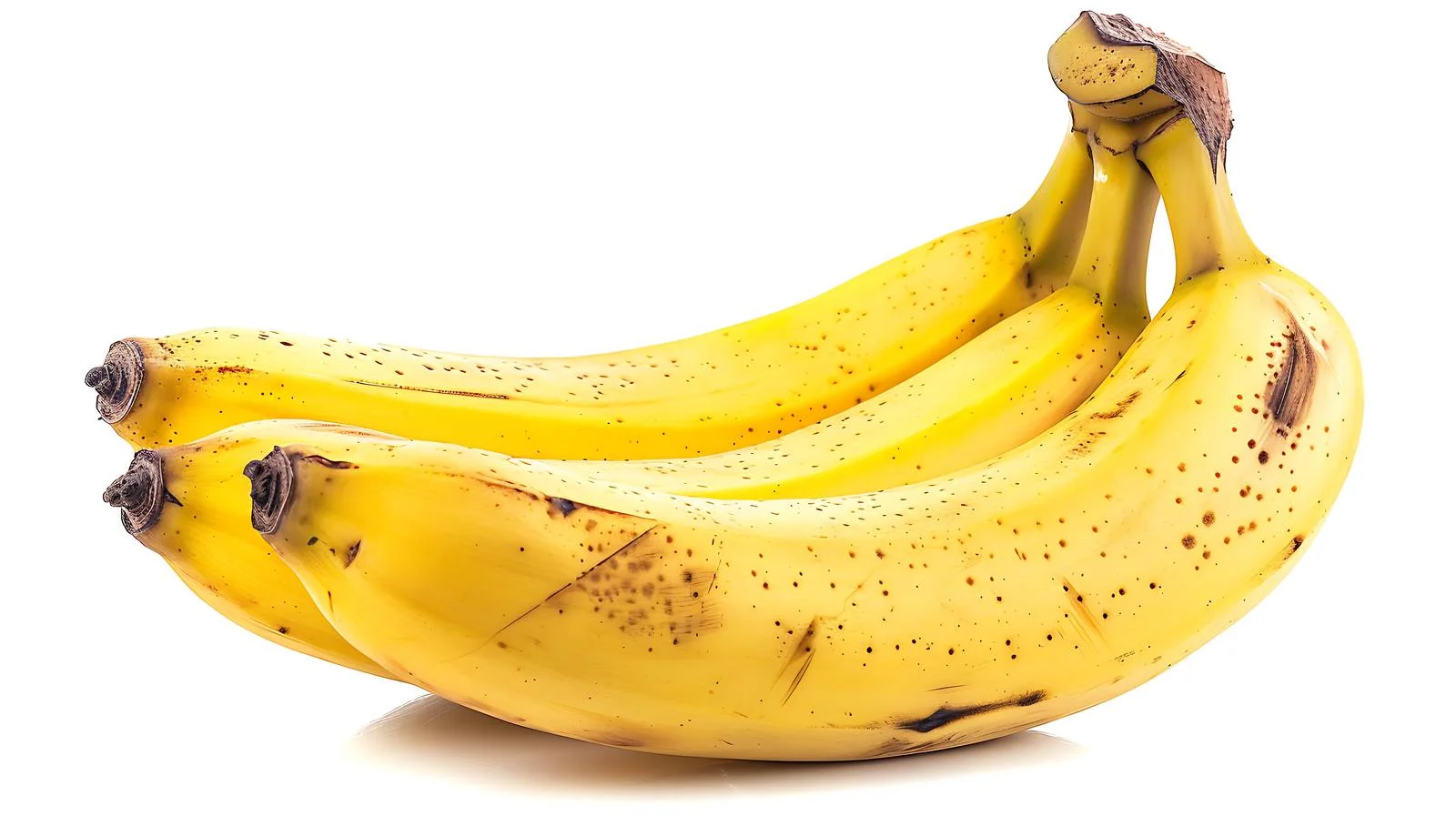 Three bananas on white background — free download from Dotvec