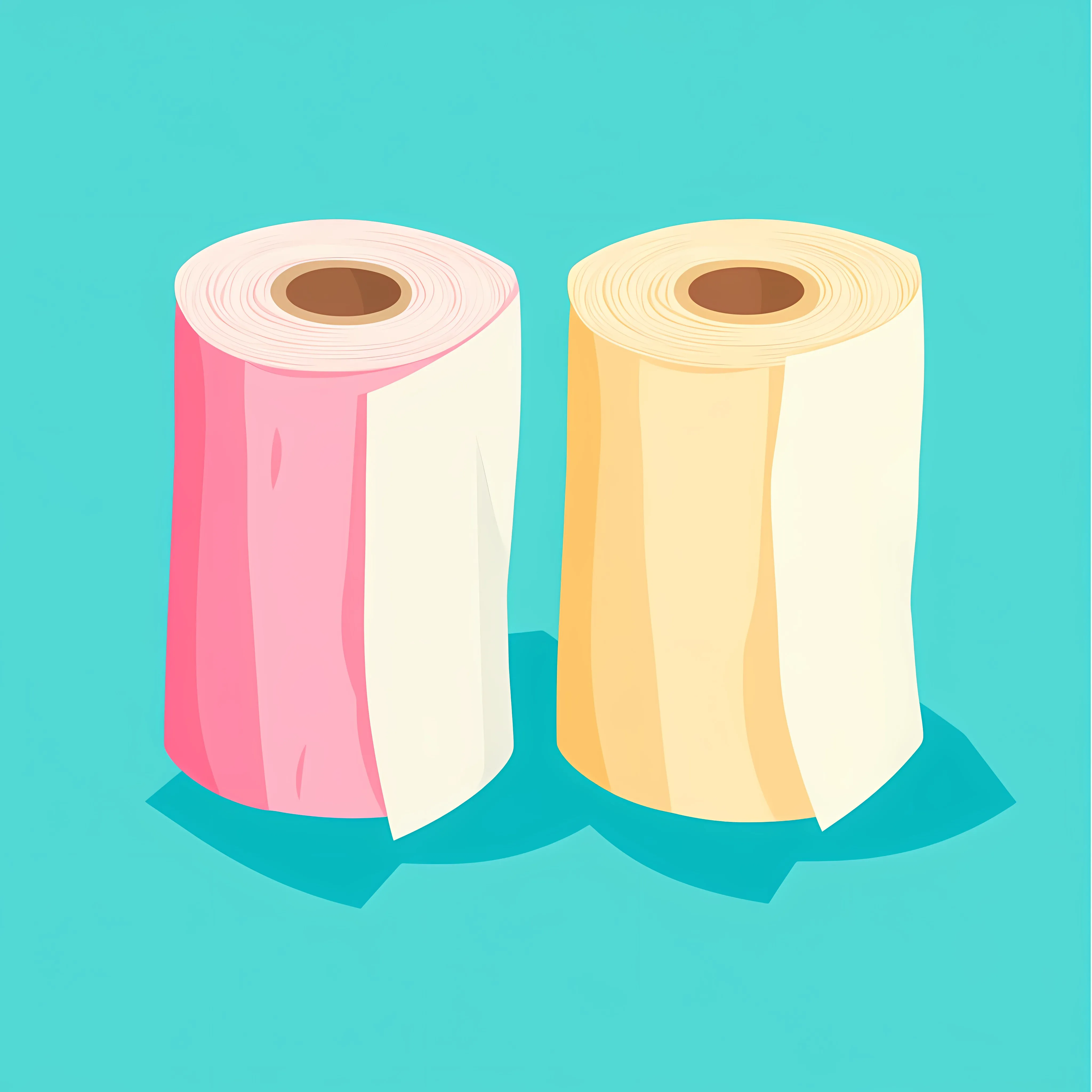Three Rolls of Tissue Paper Vector Illustration — free download from Dotvec
