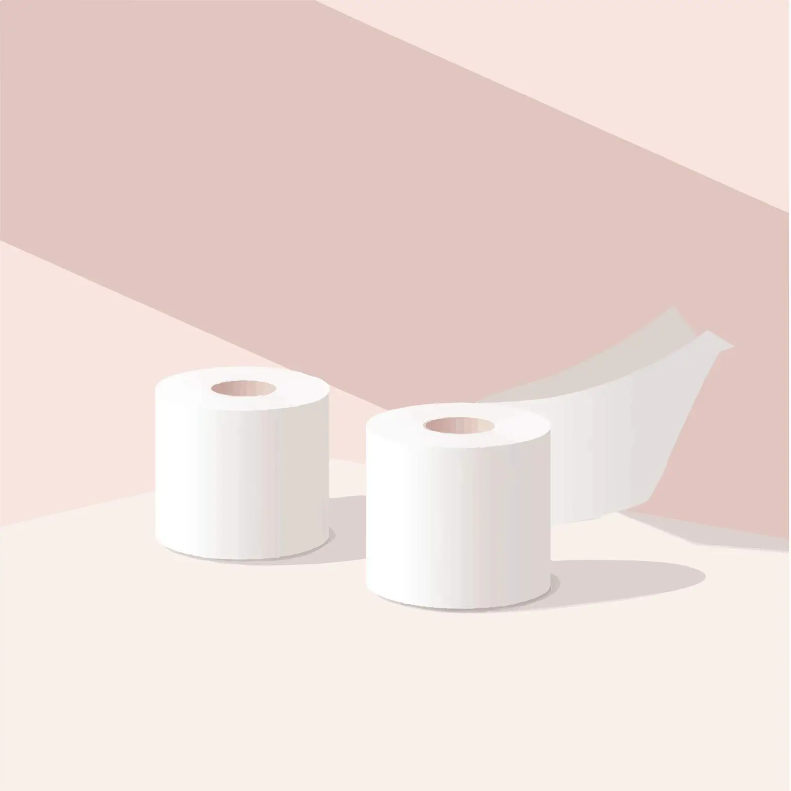 Flat Vector Illustration of Tissue Paper Rolls — free download from Dotvec
