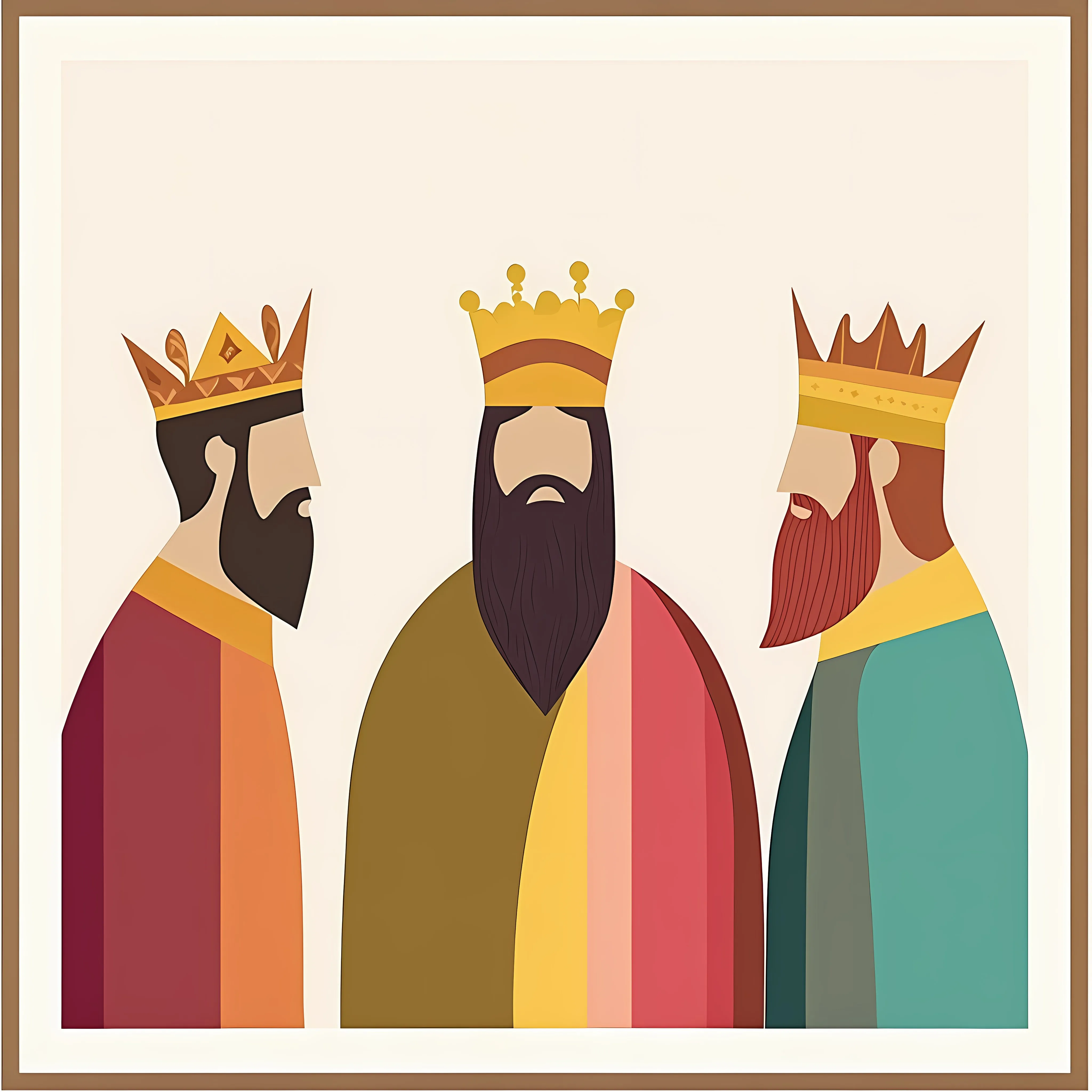 Three Wise Men Vector Illustration Artwork — free download from Dotvec
