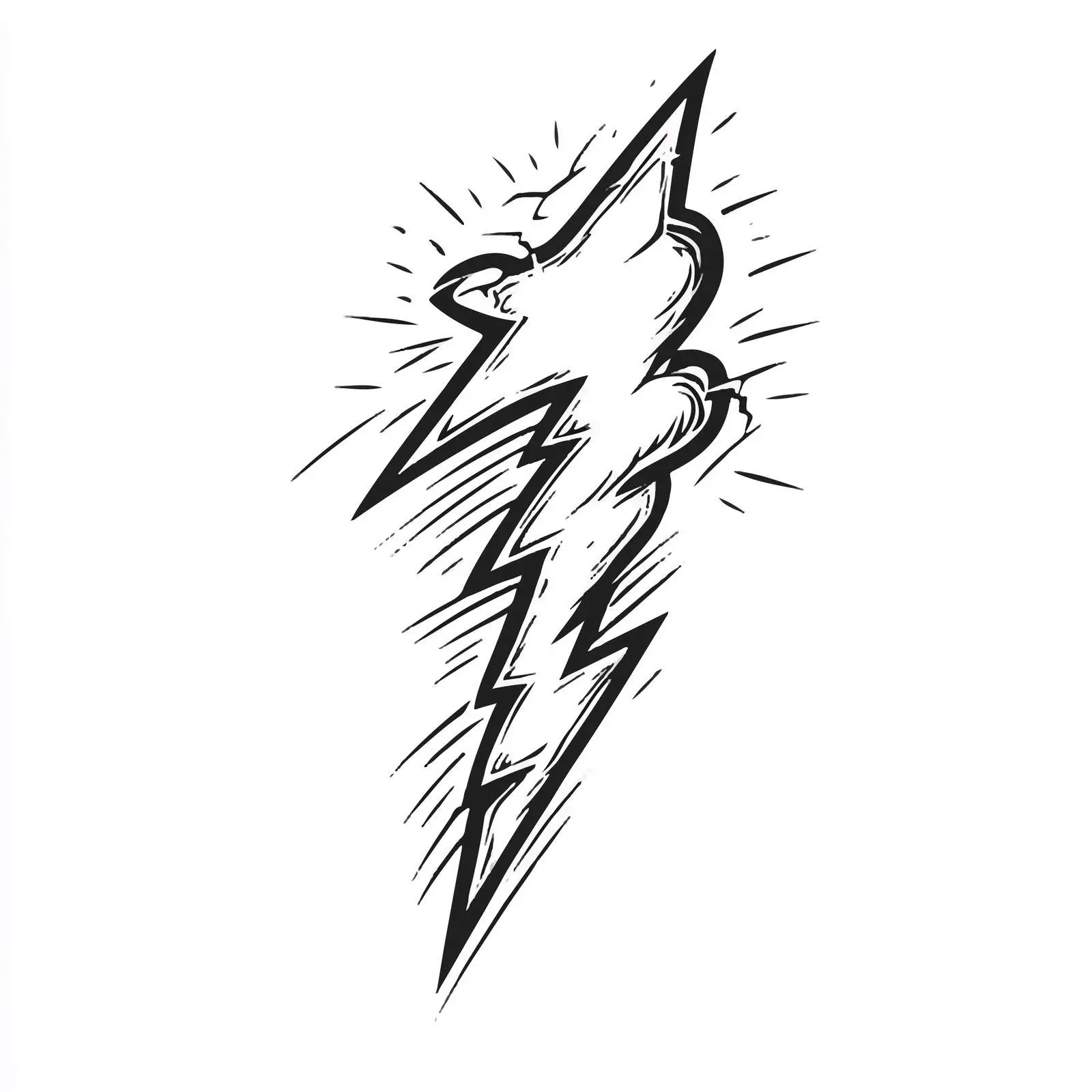 Cartoon Thunderbolt Symbol Vector Illustration — free download from Dotvec