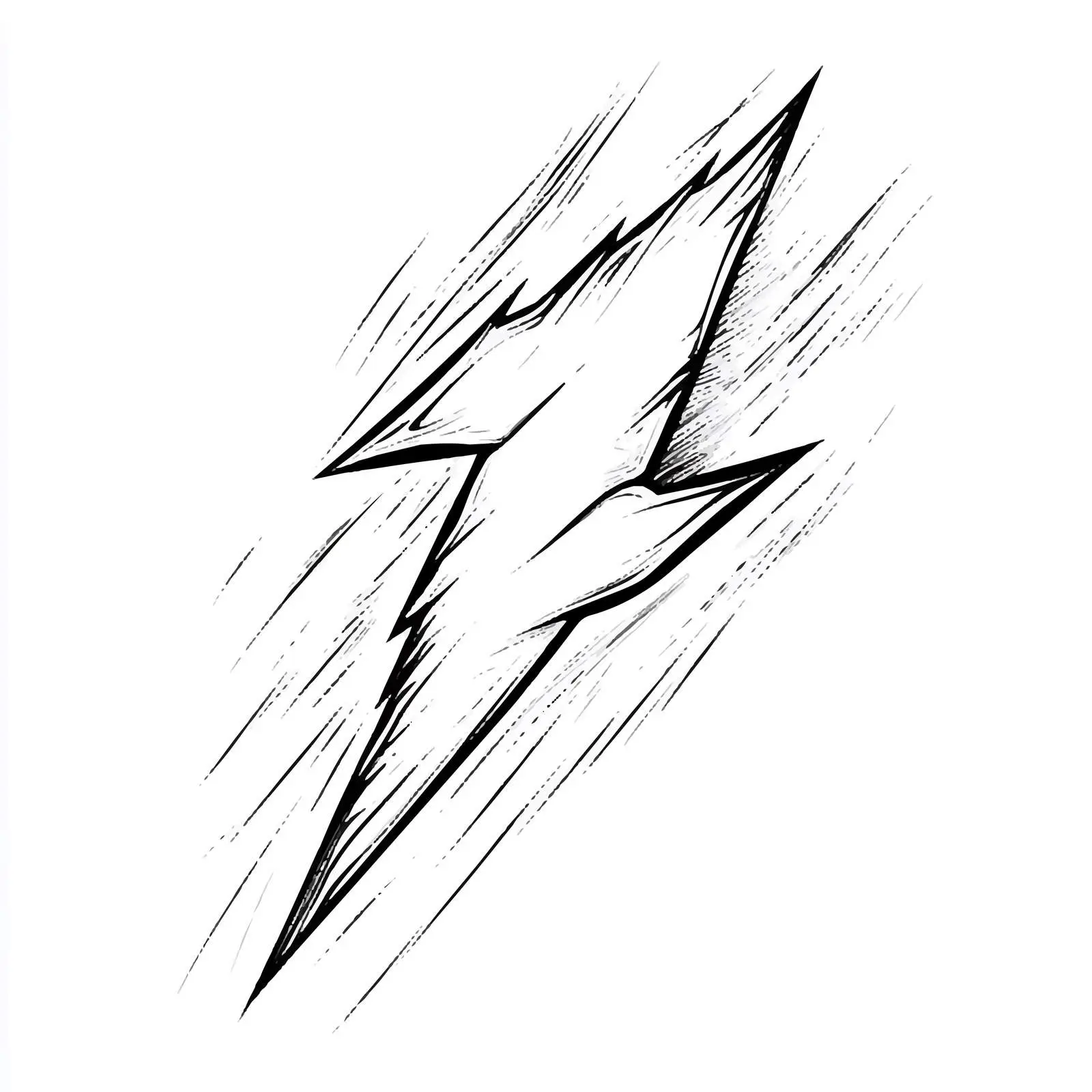 Cartoon Thunderbolt Symbol Vector Illustration — free download from Dotvec