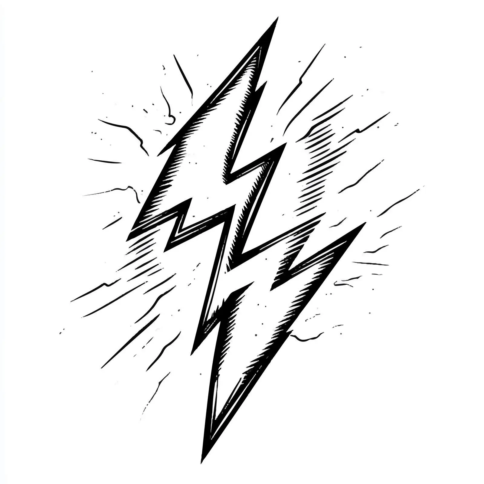 Cartoon Thunderbolt Symbol Vector Illustration — free download from Dotvec