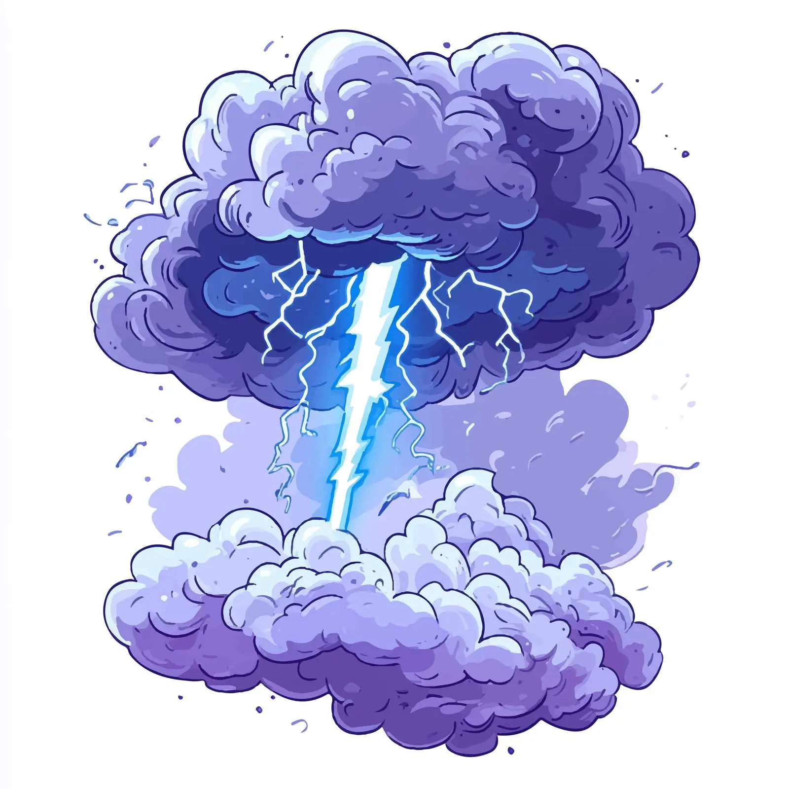 Cartoon Thunder Bolt Symbol Vector Illustration — free download from Dotvec