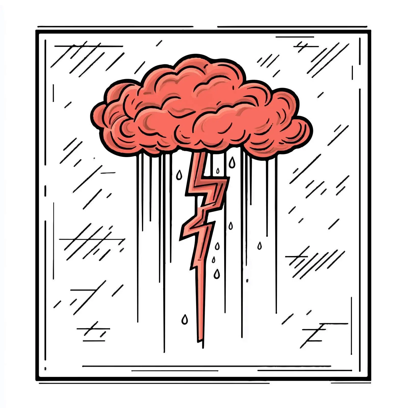 Cartoon Thunder Bolt Symbol Vector Illustration — free download from Dotvec