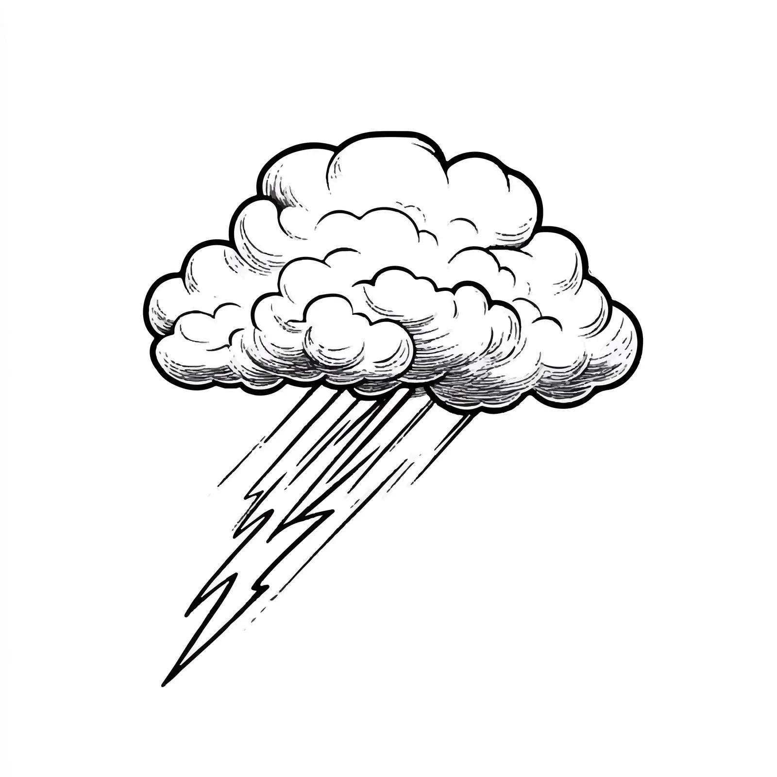 Cartoon Thunder Bolt Symbol Vector Illustration — free download from Dotvec