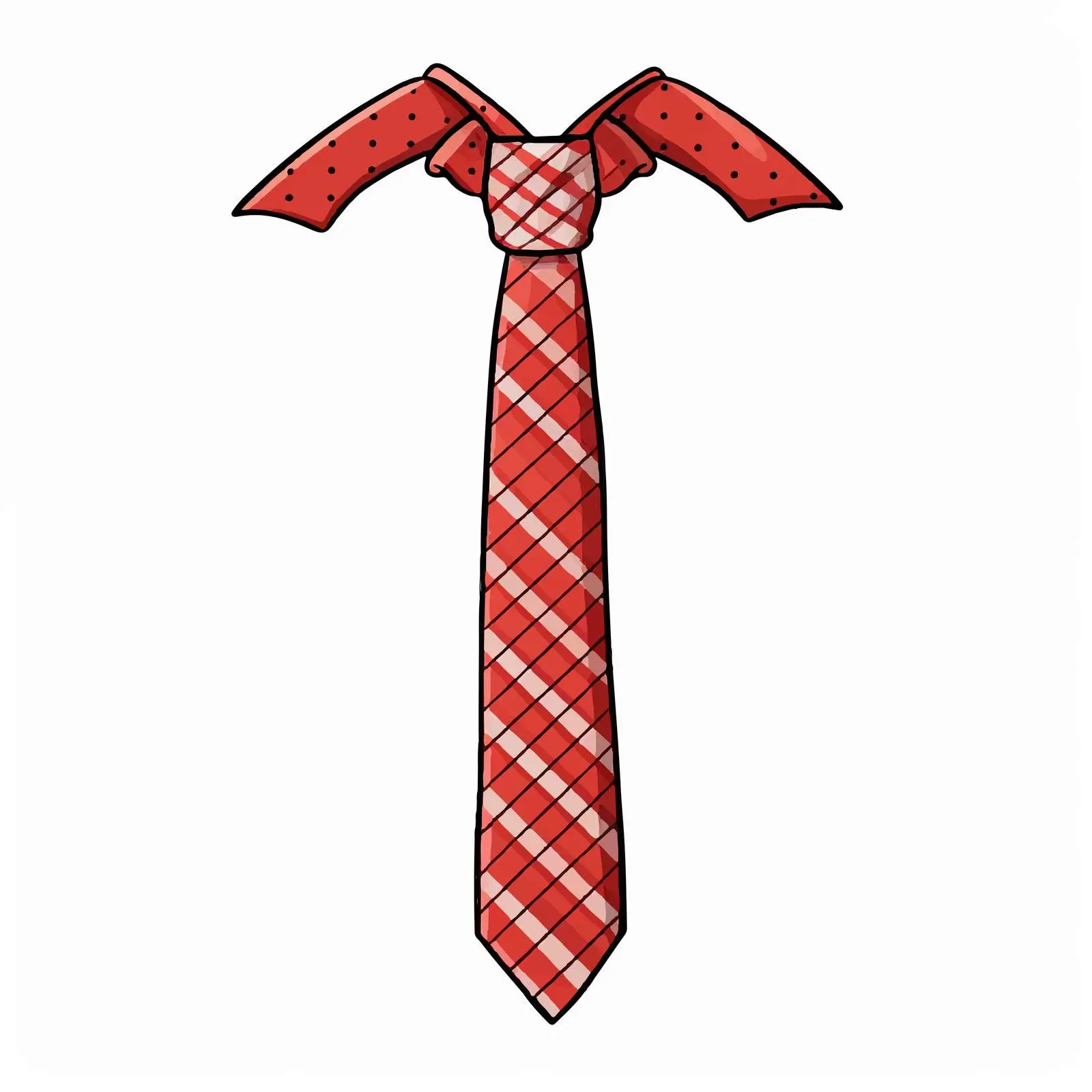 Top View Tie Vector Illustration on White Background — free download from Dotvec