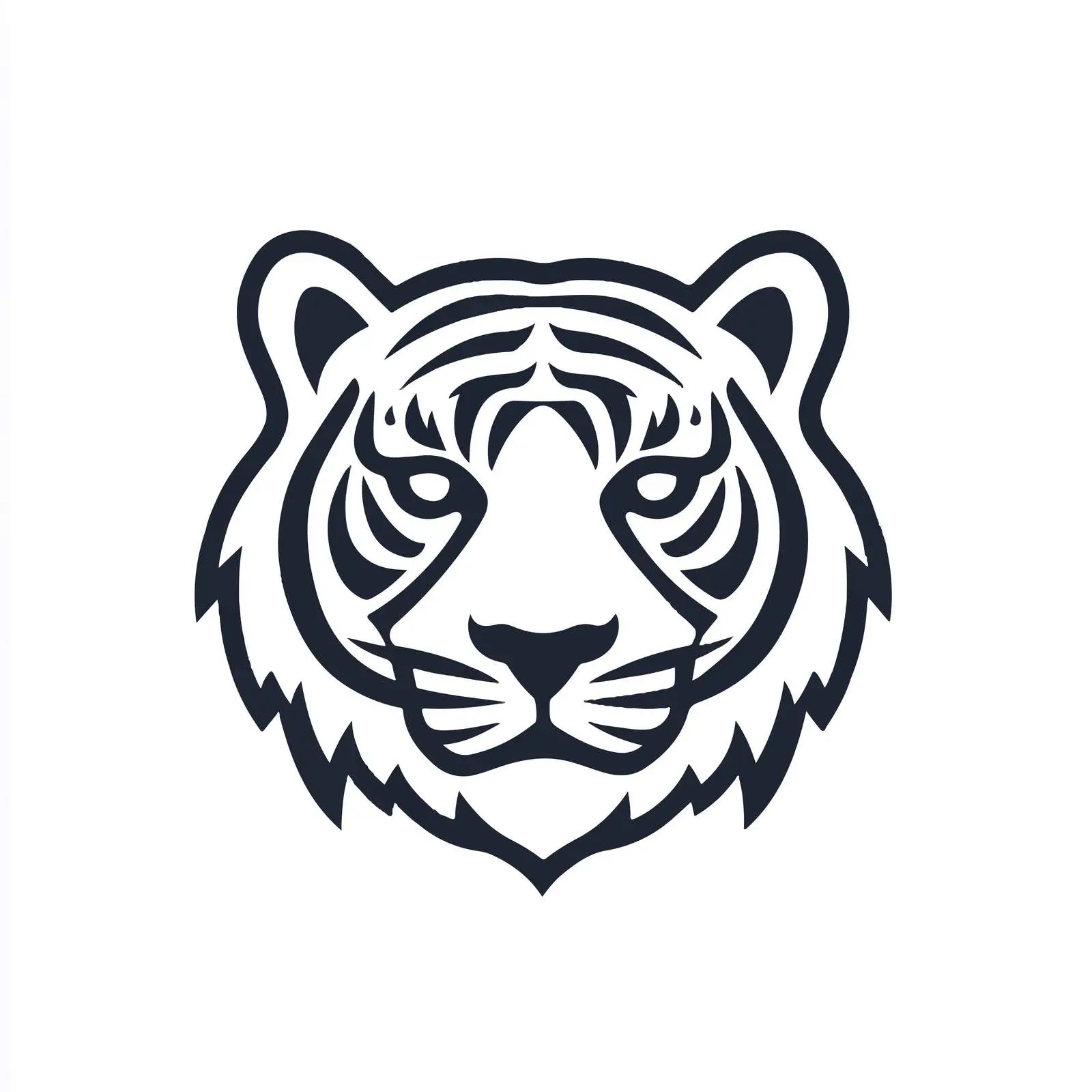 Stylish Vector Tiger Logo Line Art Illustration — free download from Dotvec