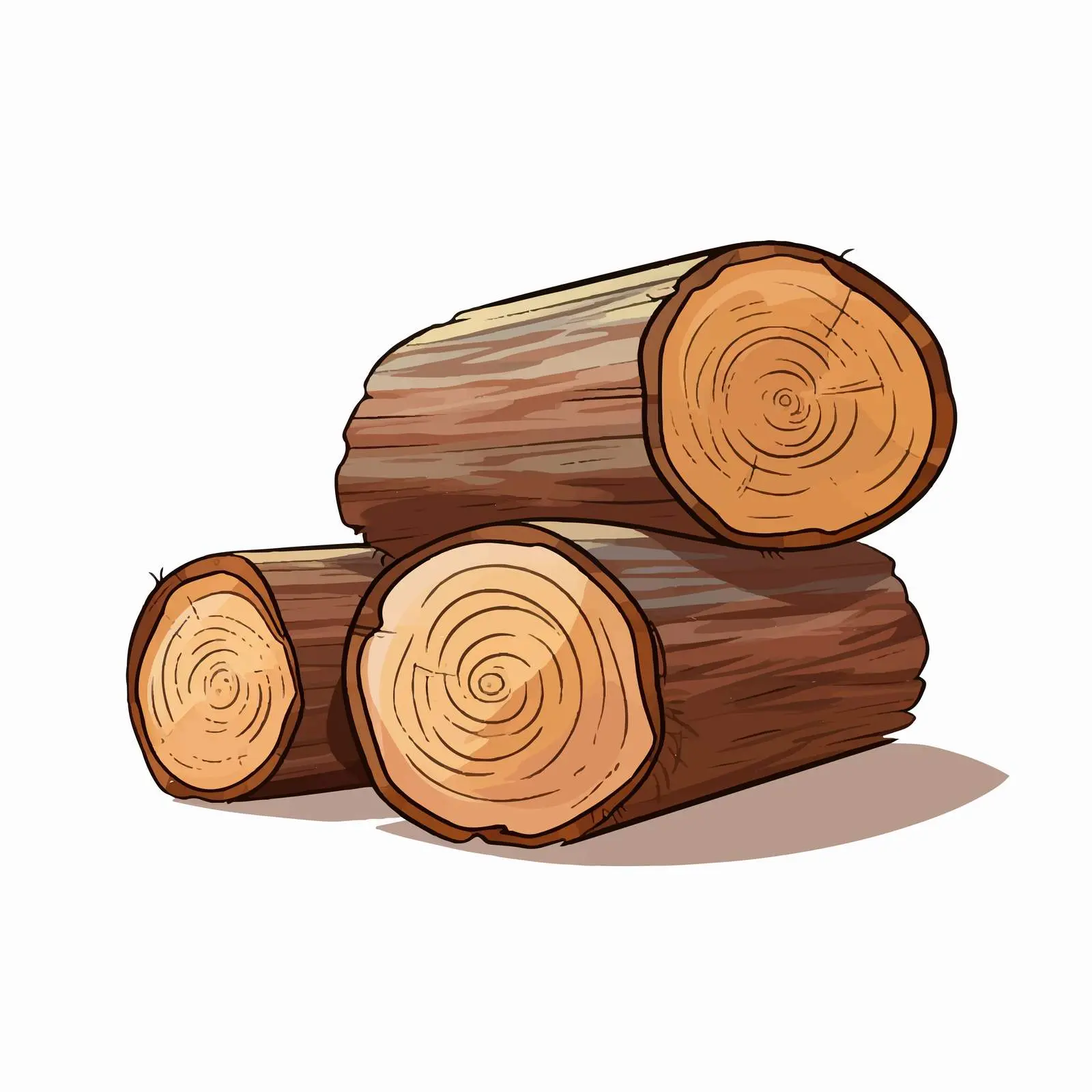 Cartoon Timber Vector Illustration Design — free download from Dotvec