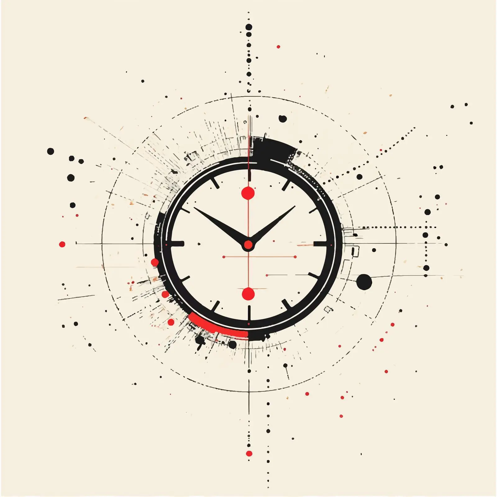 Flat Vector Illustration of Time Design Concept — free download from Dotvec