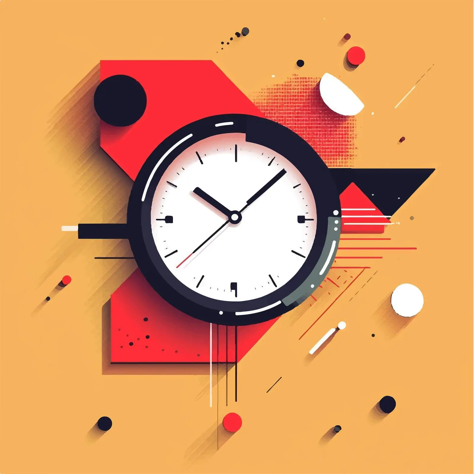 Creative Time Management Vector Illustration — free download from Dotvec