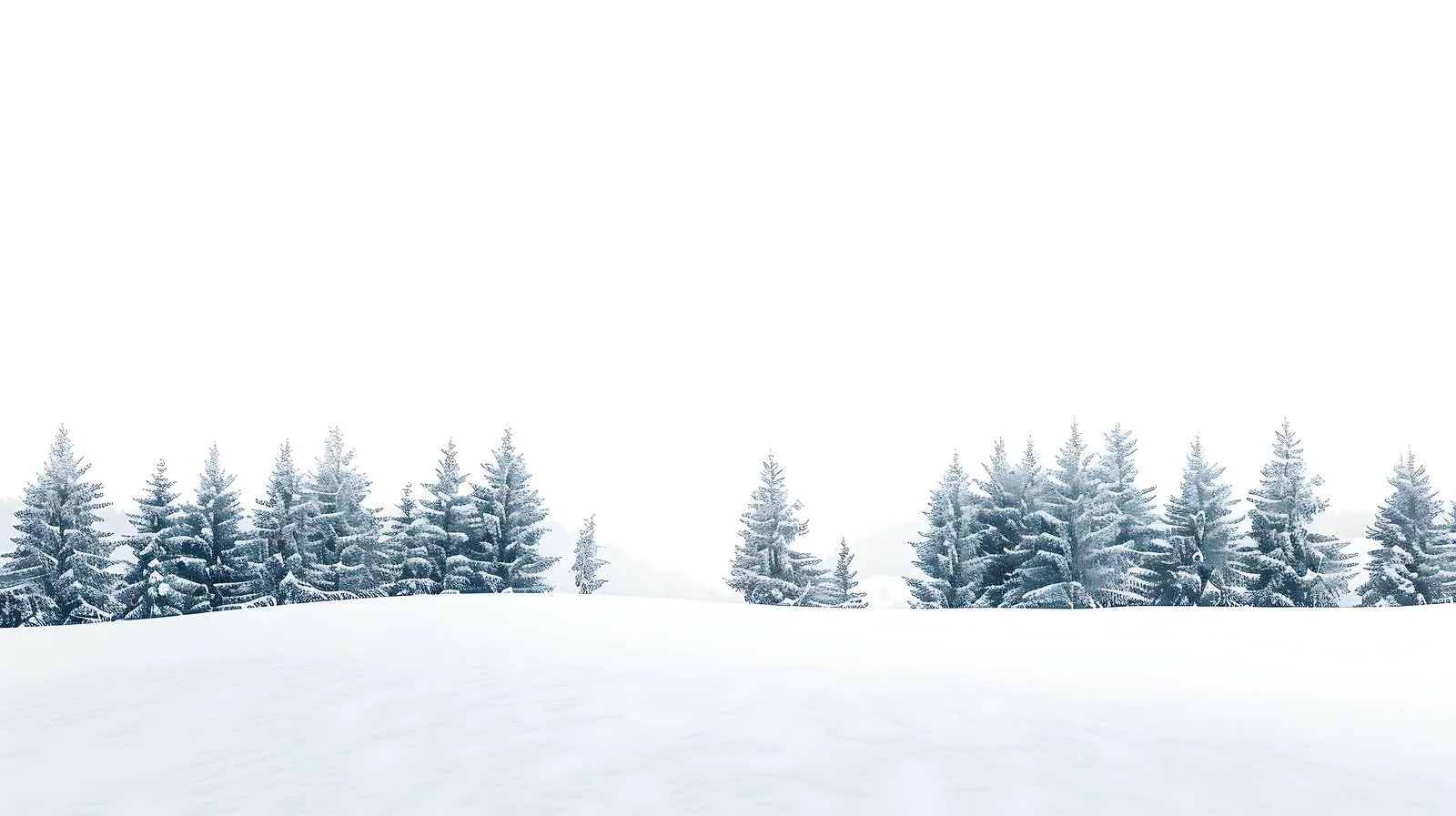Winter Snowy Landscape Transforming Isolated White — free download from Dotvec