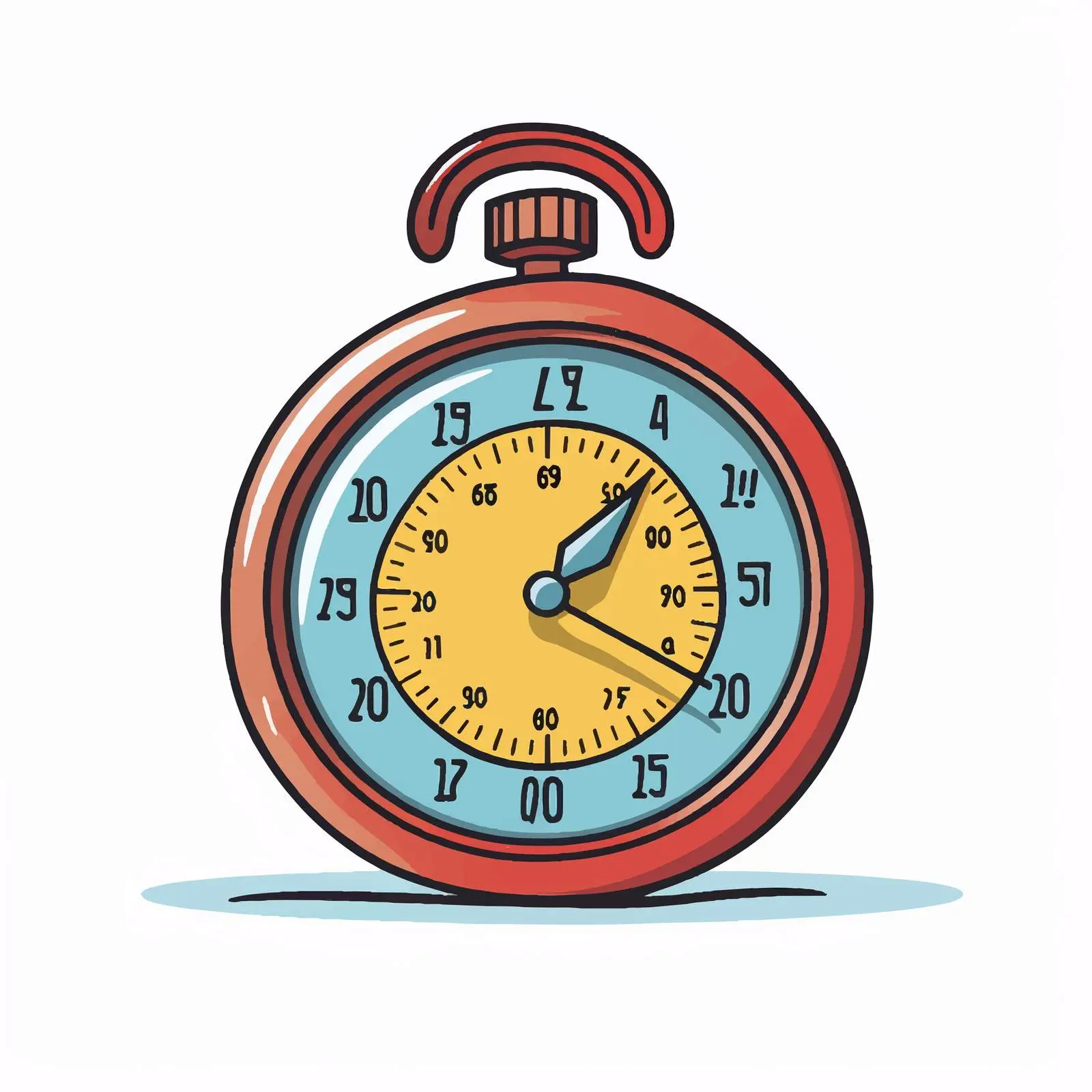 Cartoon Timer and Chronometer Vector Illustration — free download from Dotvec