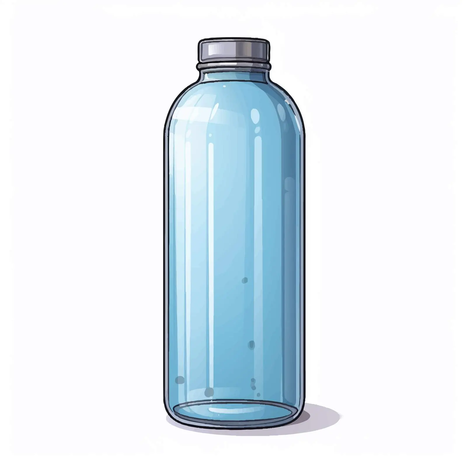 Tin Bottle Vector Illustration on White Background — free download from Dotvec
