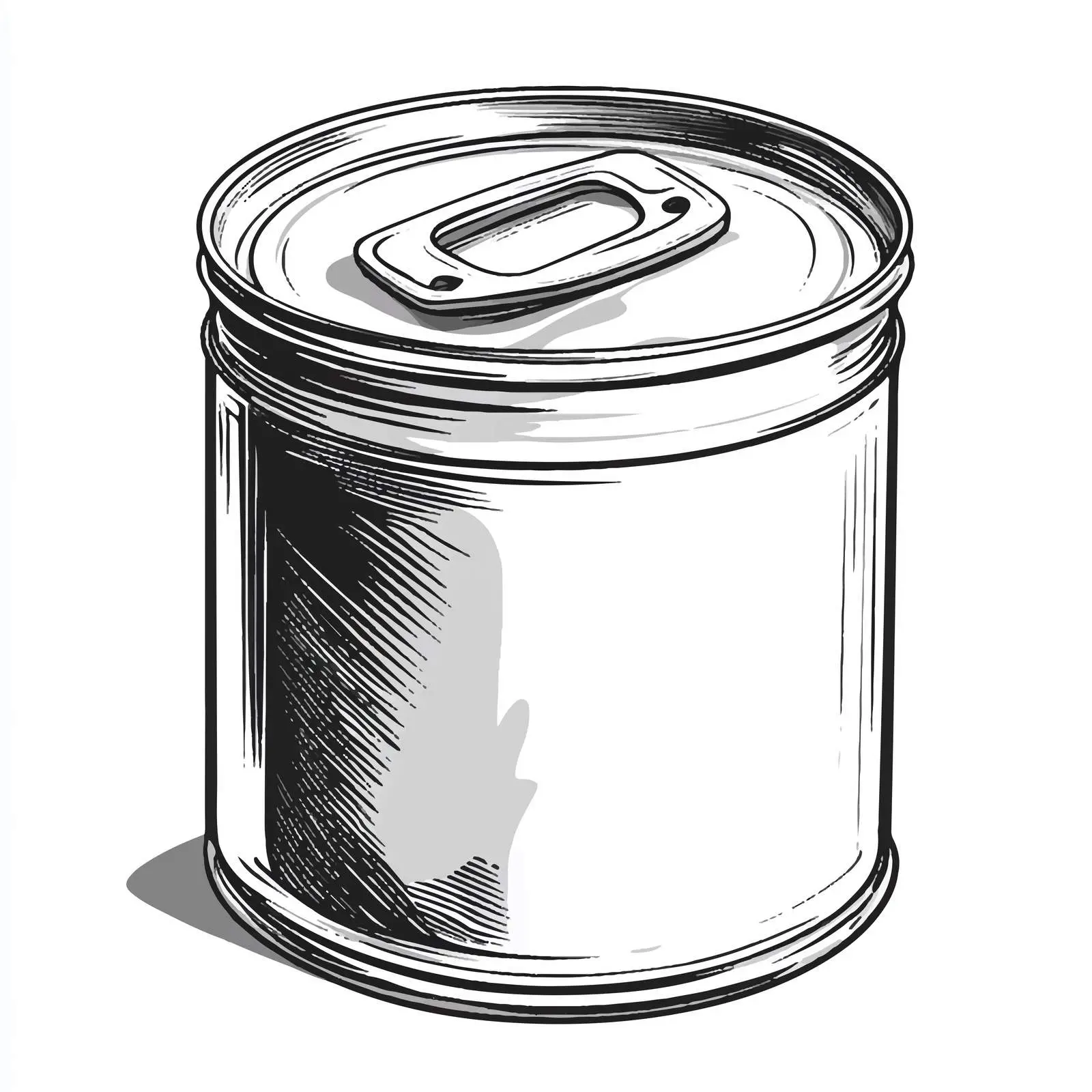 Cartoon Vector of Tin Can Waste — free download from Dotvec