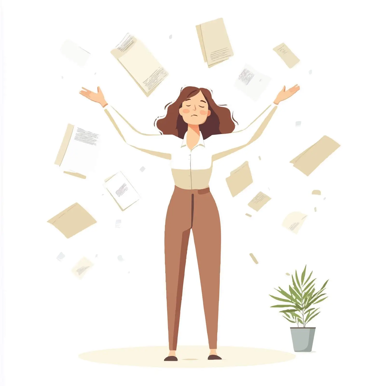 Frustrated Businesswoman Expressing Discontent – free burnout image from Dotvec