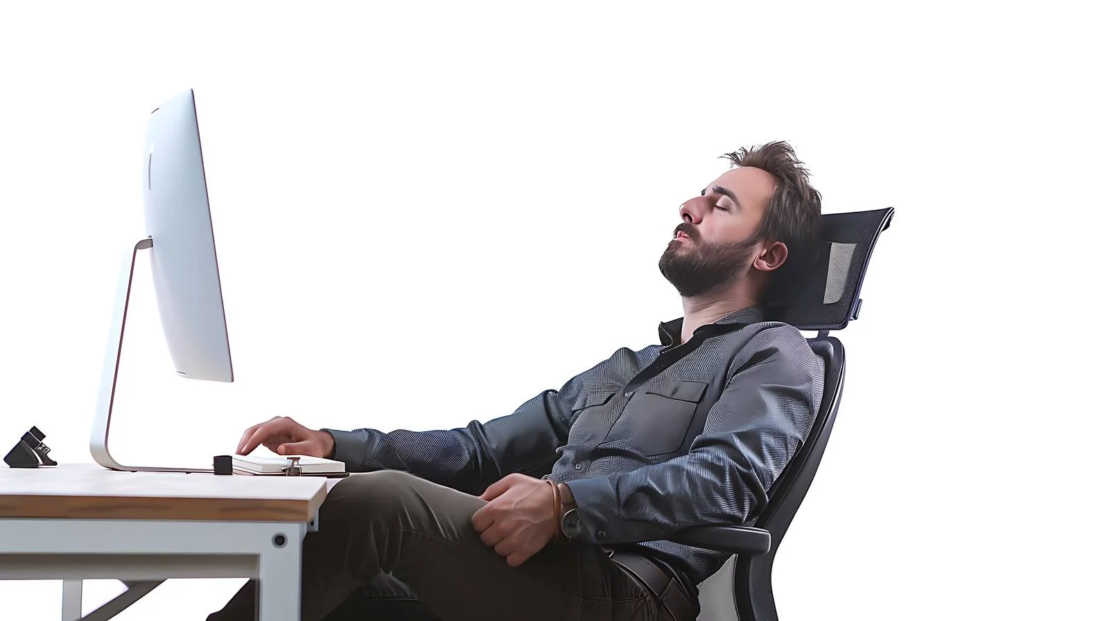 Late Night Office Exhaustion — free download from Dotvec