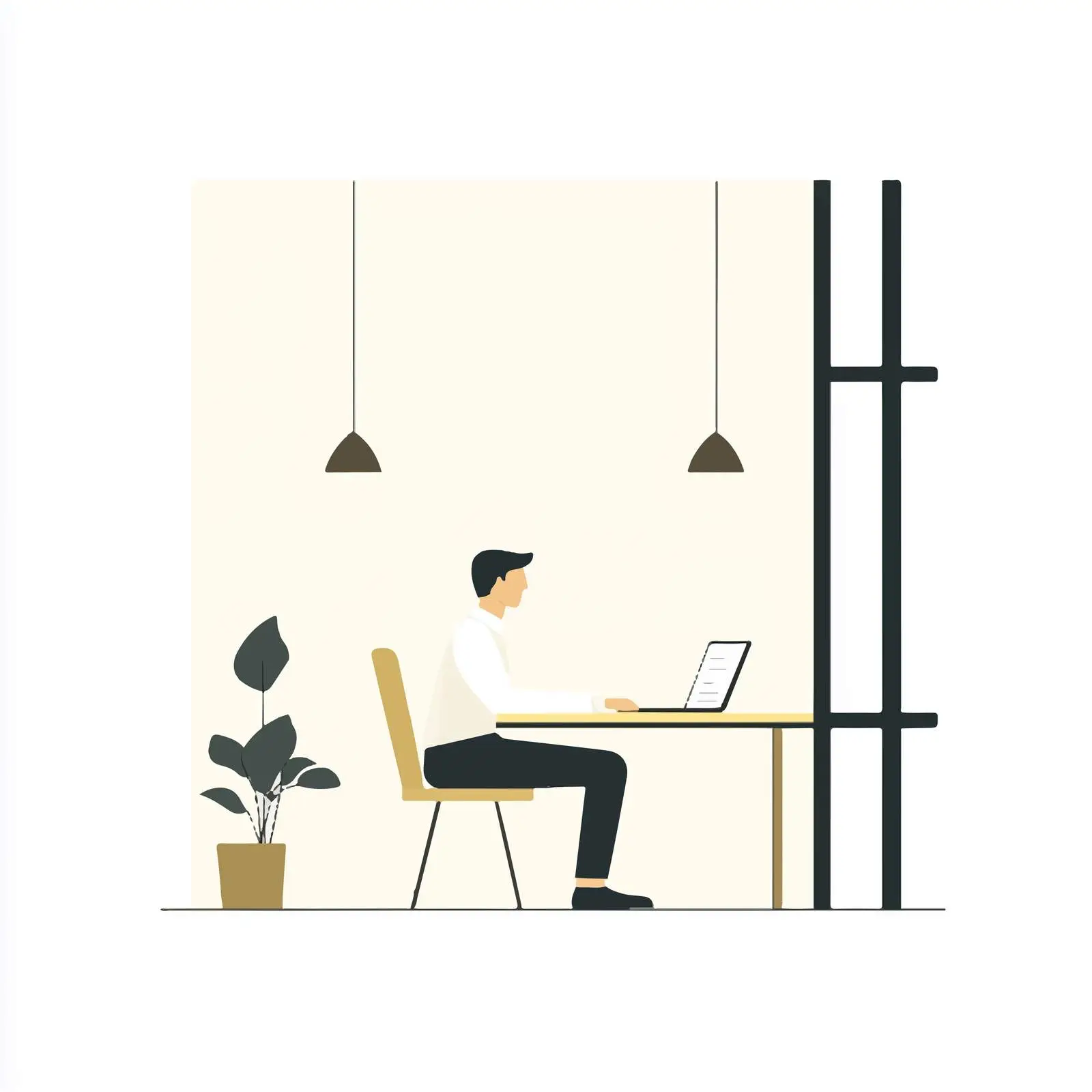 Exhausted Office Worker at Desk — free download from Dotvec