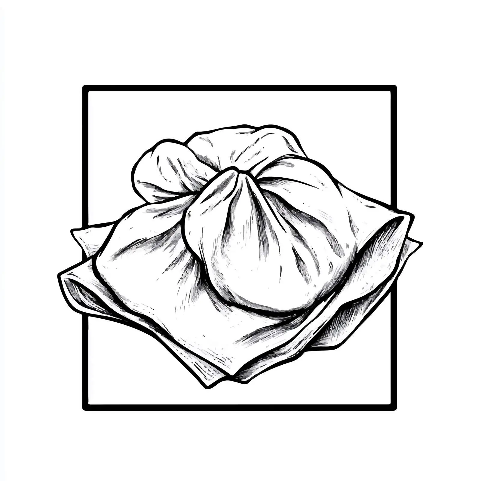 Black and White Tissue Cartoon Illustration Vector — free download from Dotvec