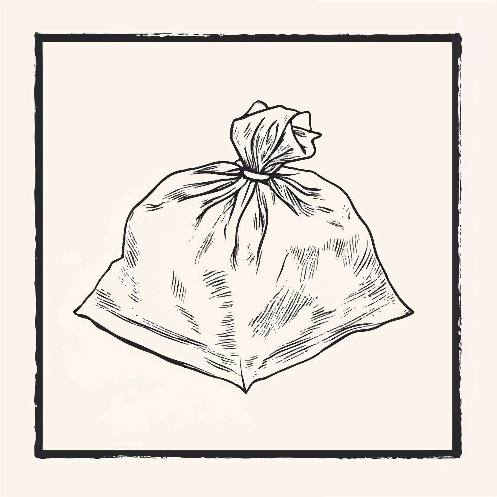 Black and White Tissue Cartoon Vector Illustration — free download from Dotvec