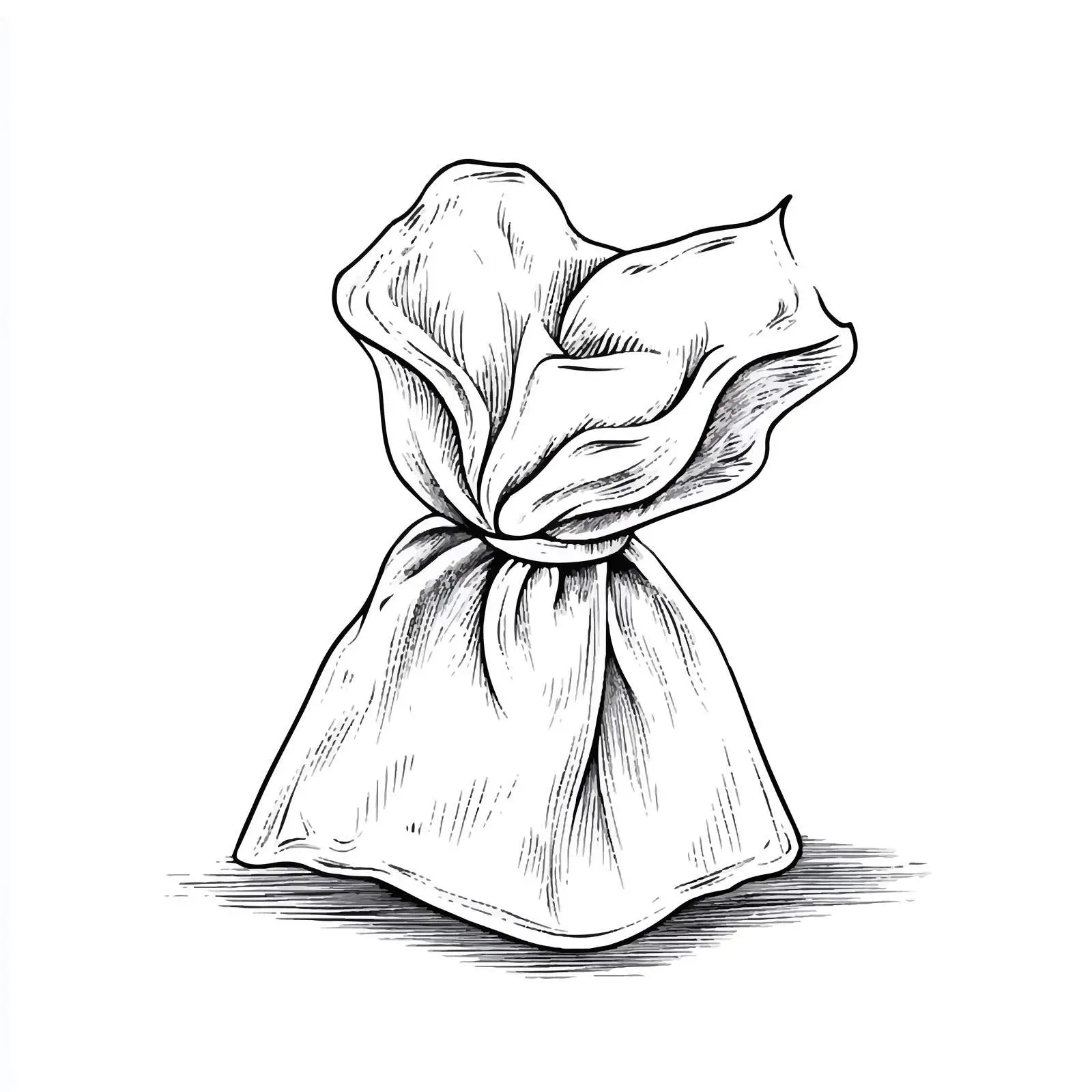 Black and White Tissue Cartoon Vector Illustration — free download from Dotvec