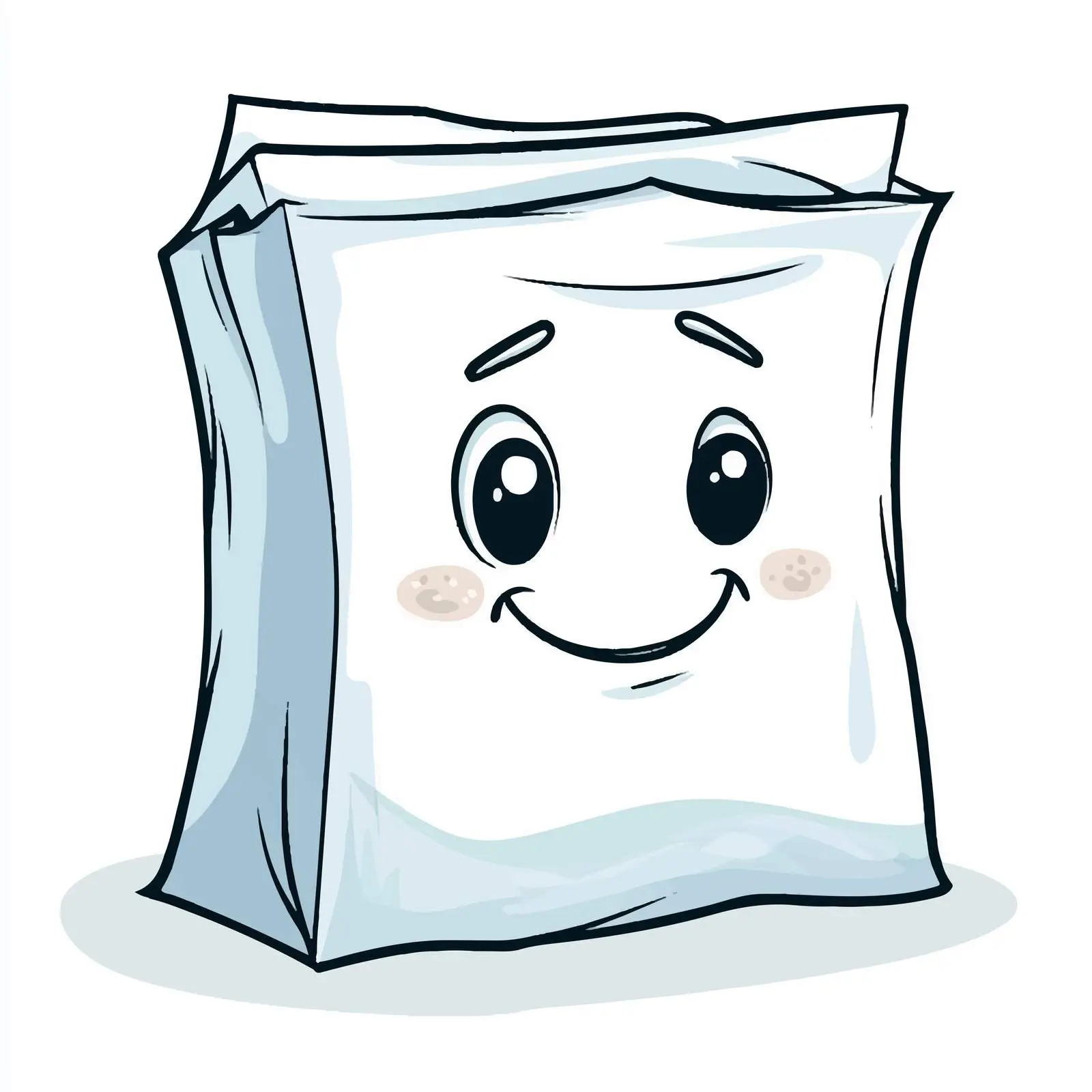 Hand Drawn Cartoon Tissue Paper Vector Illustration — free download from Dotvec