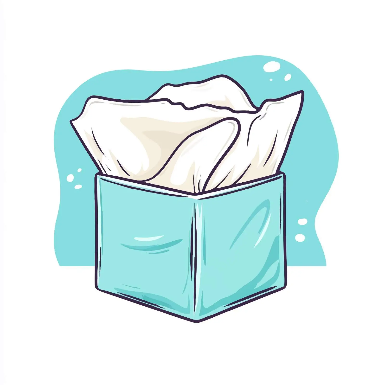Hand Drawn Cartoon Tissue Paper Vector Illustration — free download from Dotvec