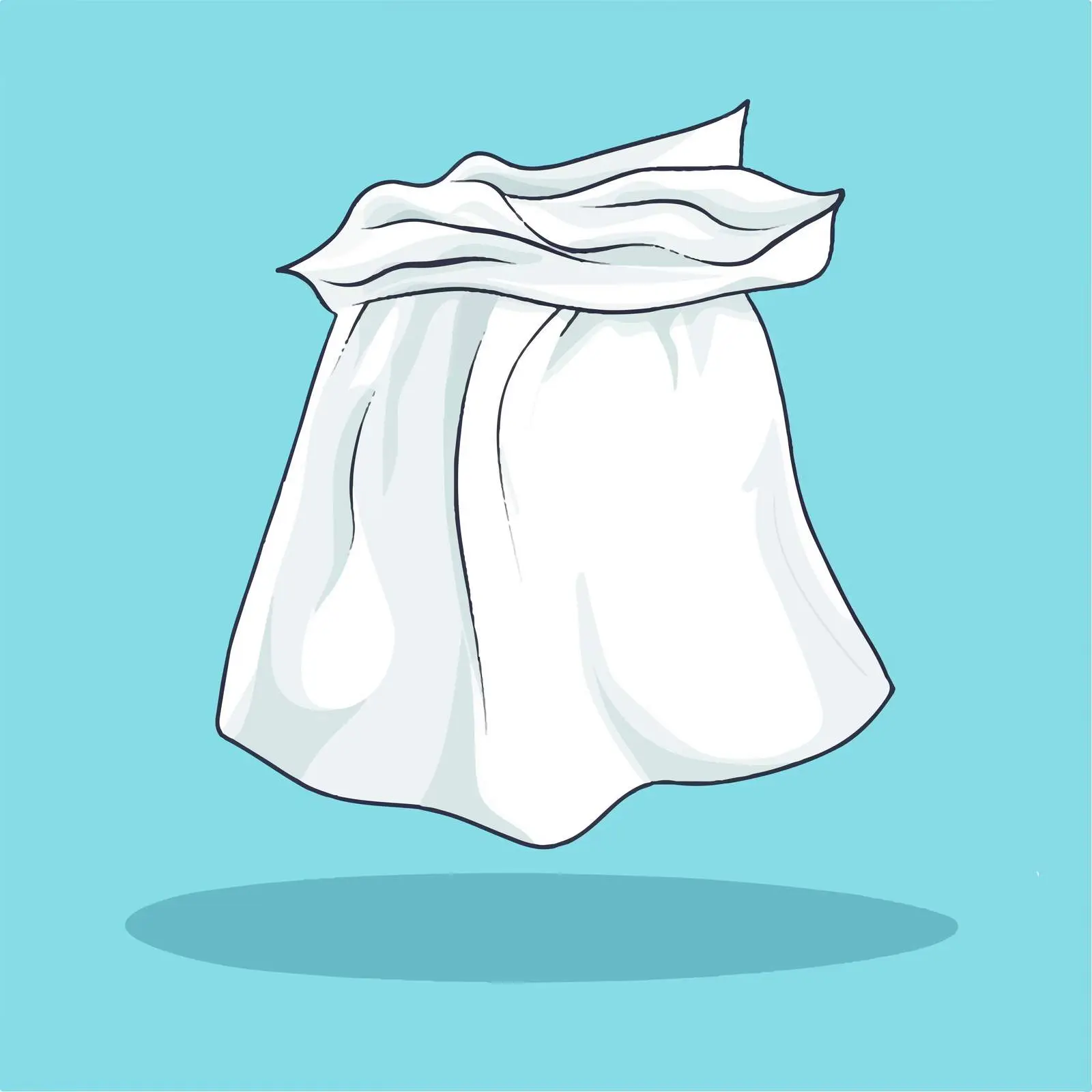 Hand Drawn Tissue Paper Cartoon Vector Illustration — free download from Dotvec