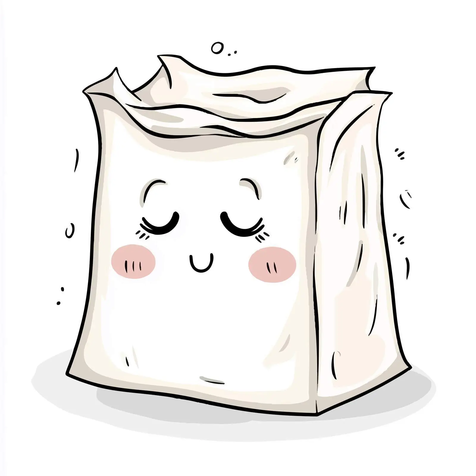 Hand-Drawn Cartoon Tissue Paper Vector Illustration — free download from Dotvec